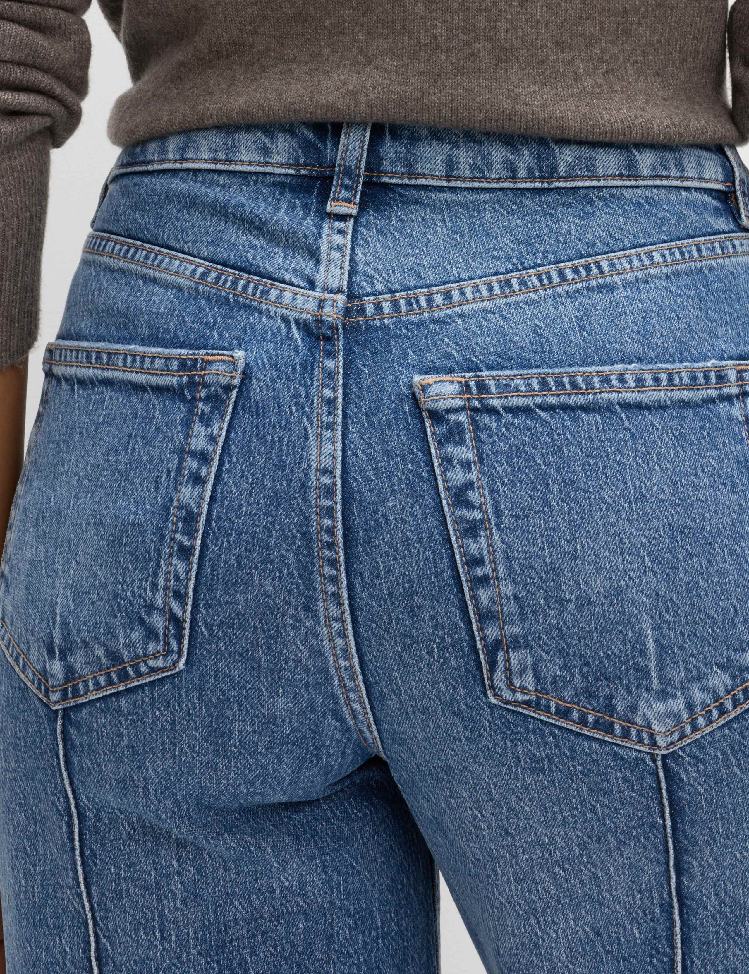 Wide Leg Pintuck Jeans 5 of 6