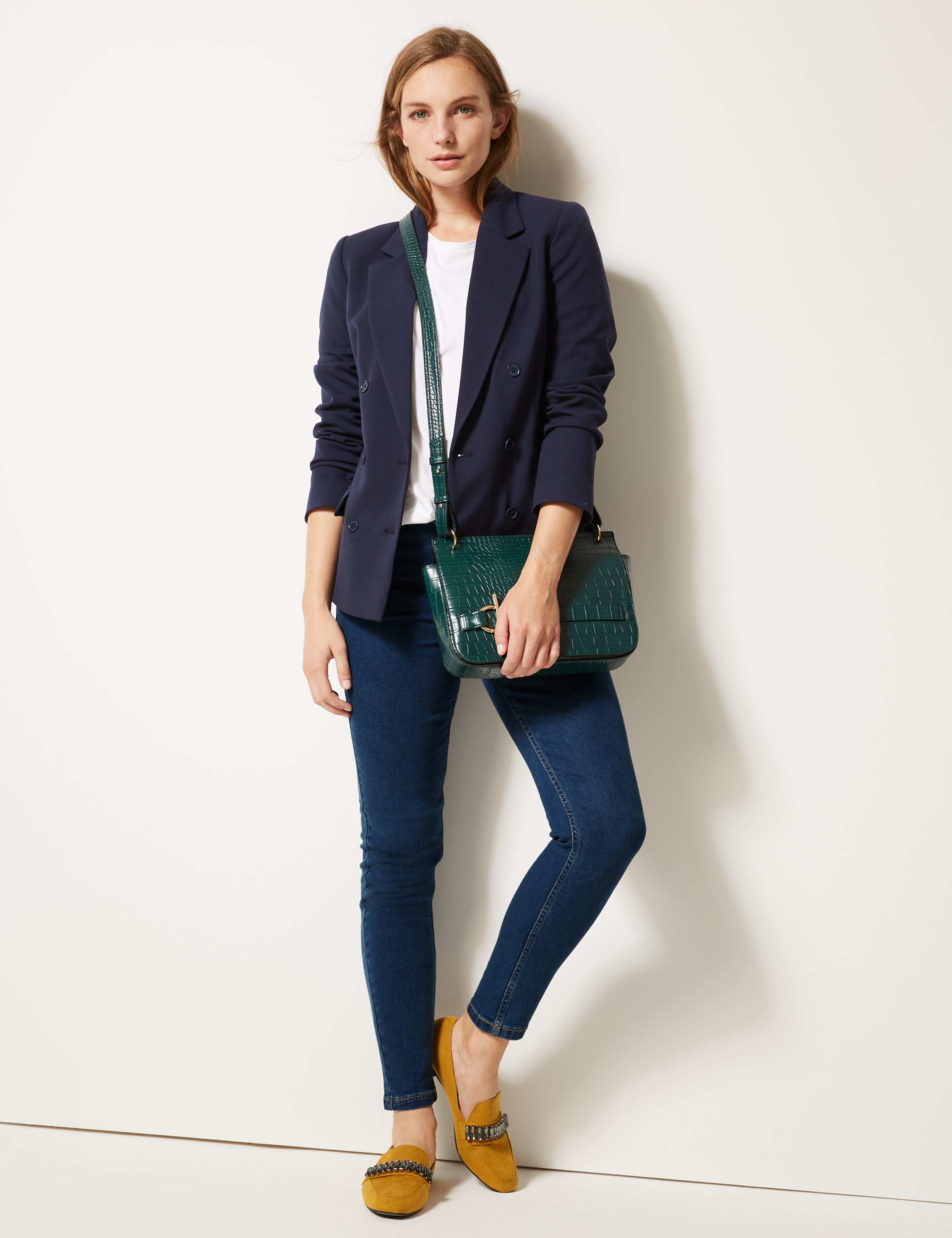 Mid Rise Skinny Leg Jeans 1 of 7