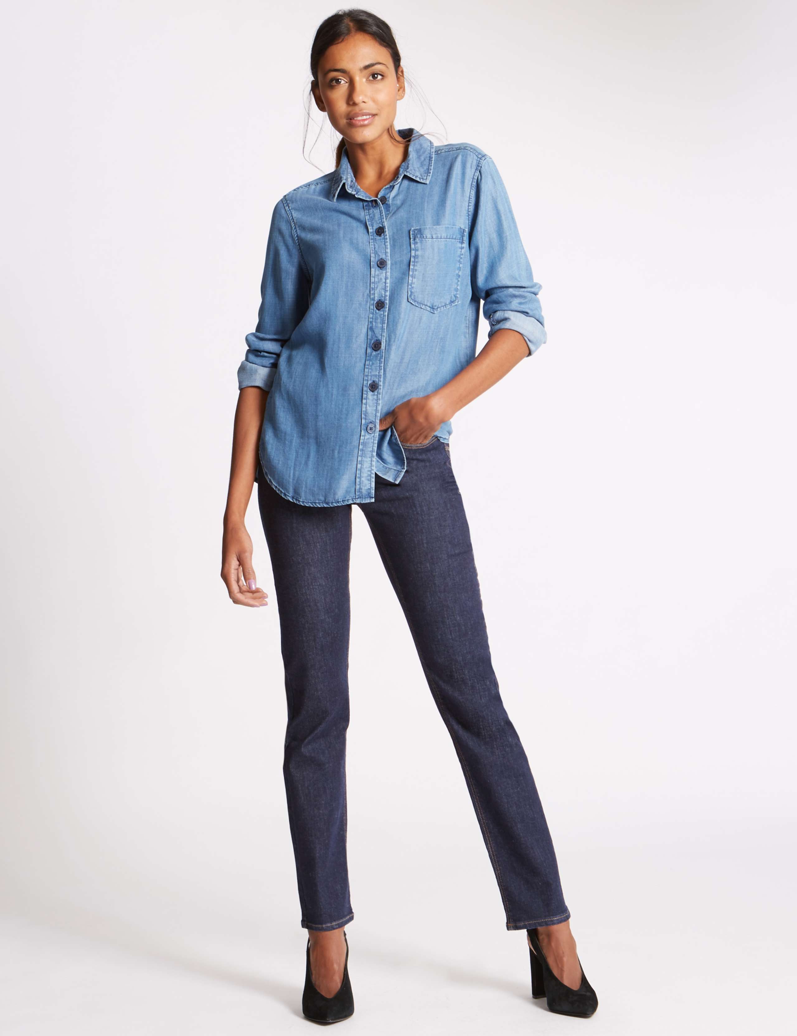 Sculpt & Lift Straight Leg Jeans 1 of 6