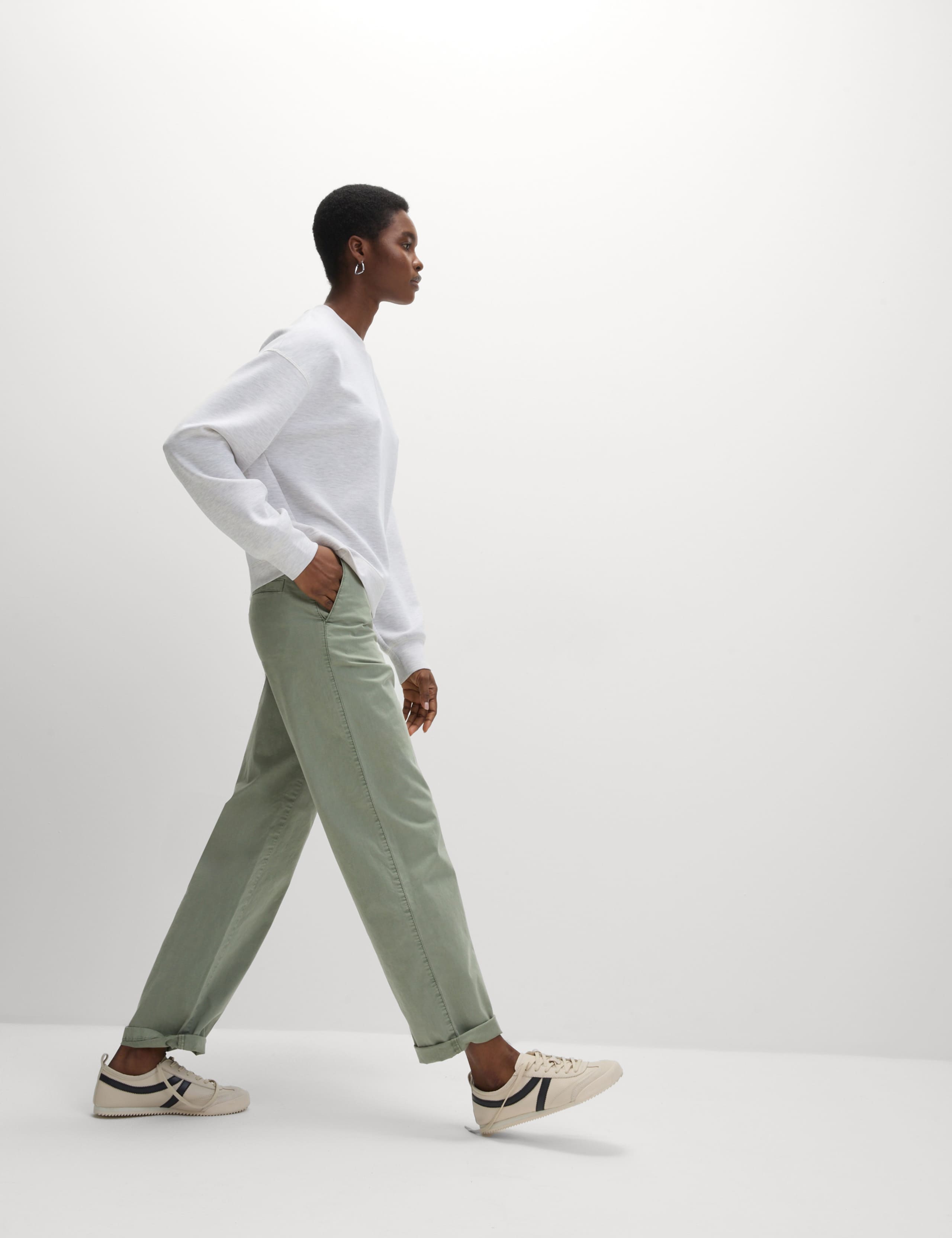 Cotton Rich Straight Leg Ankle Grazer Chinos 3 of 6