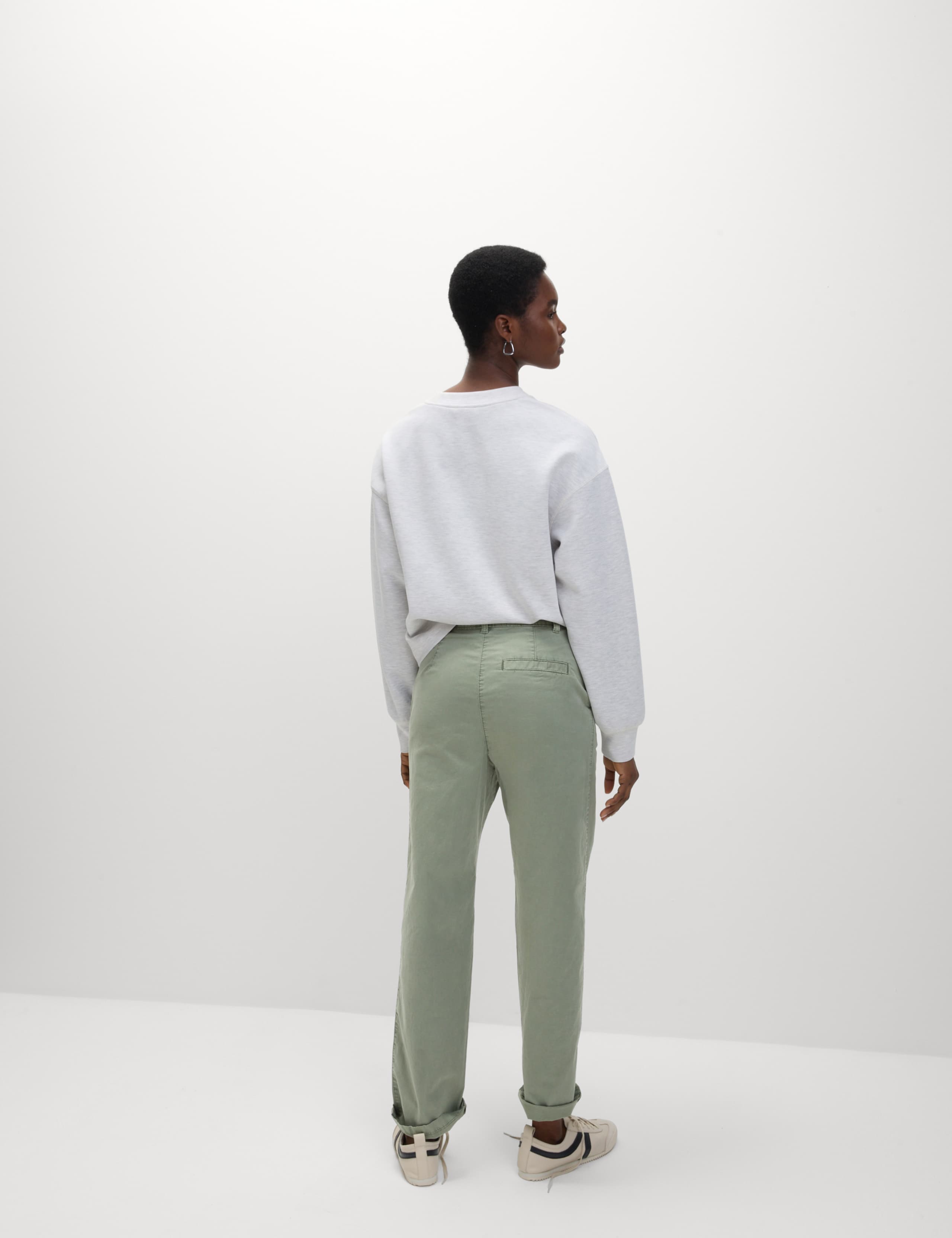 Cotton Rich Straight Leg Ankle Grazer Chinos 6 of 6