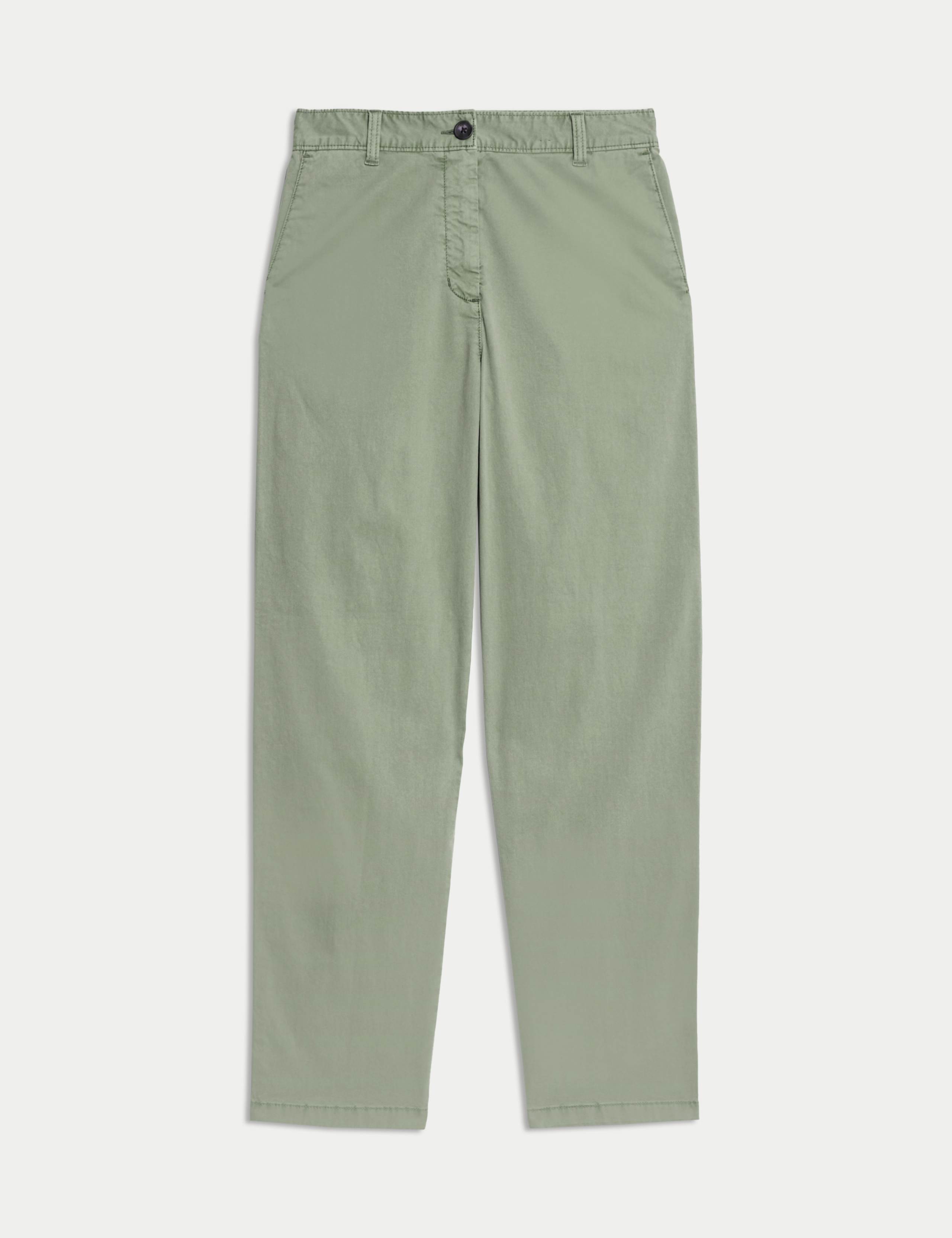 Cotton Rich Straight Leg Ankle Grazer Chinos 2 of 6