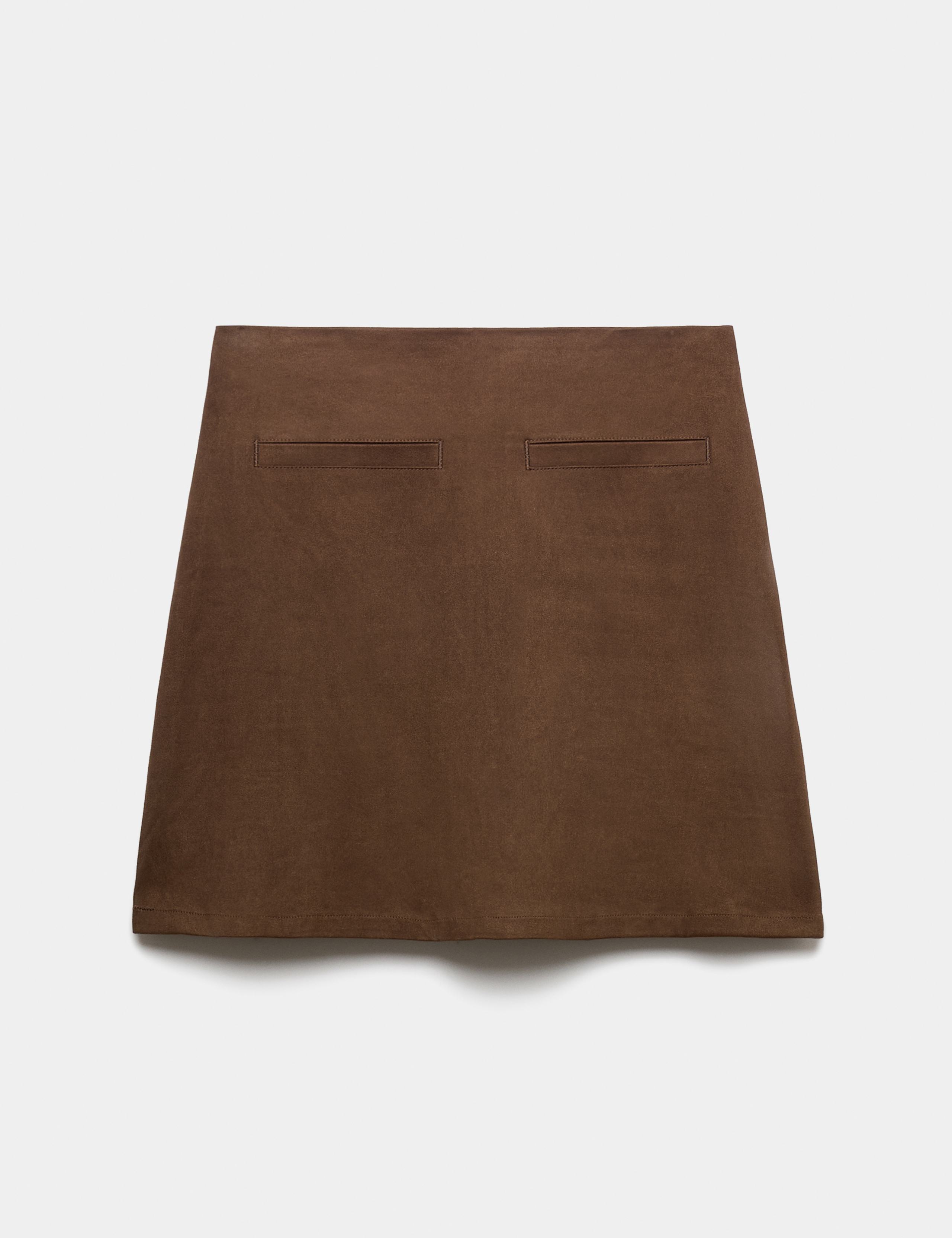 Faux Suede Mini Skirt 2 of 6