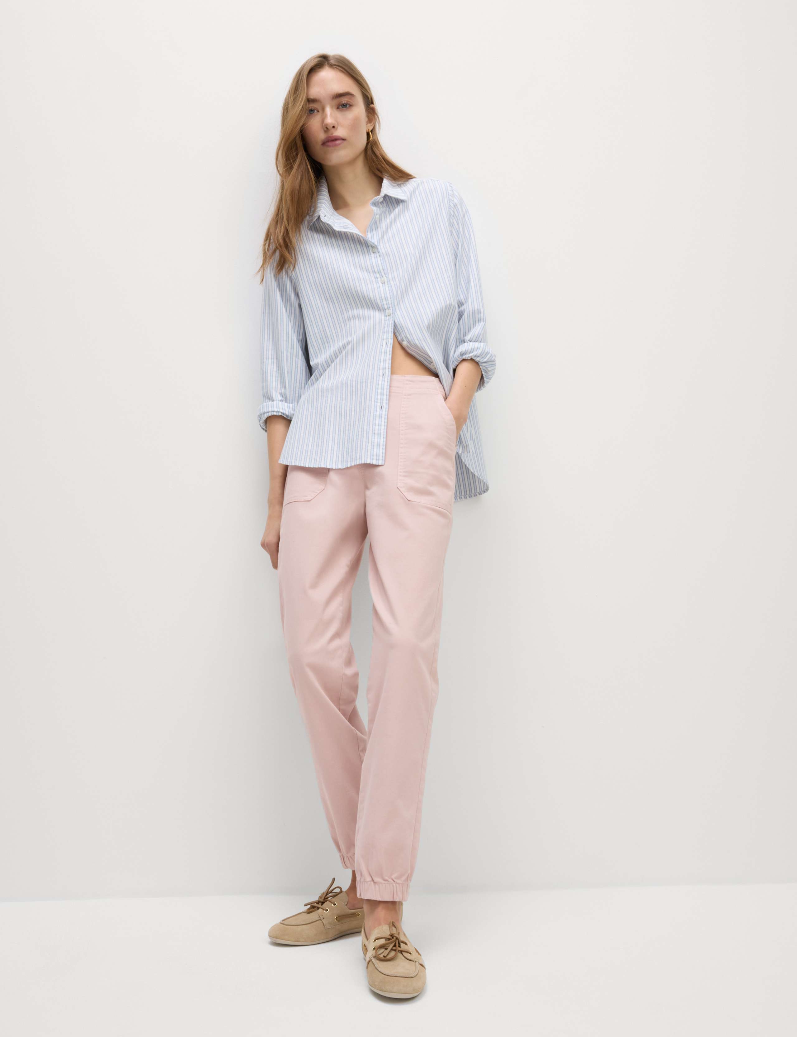 Cotton Blend Slim Fit Joggers 4 of 6