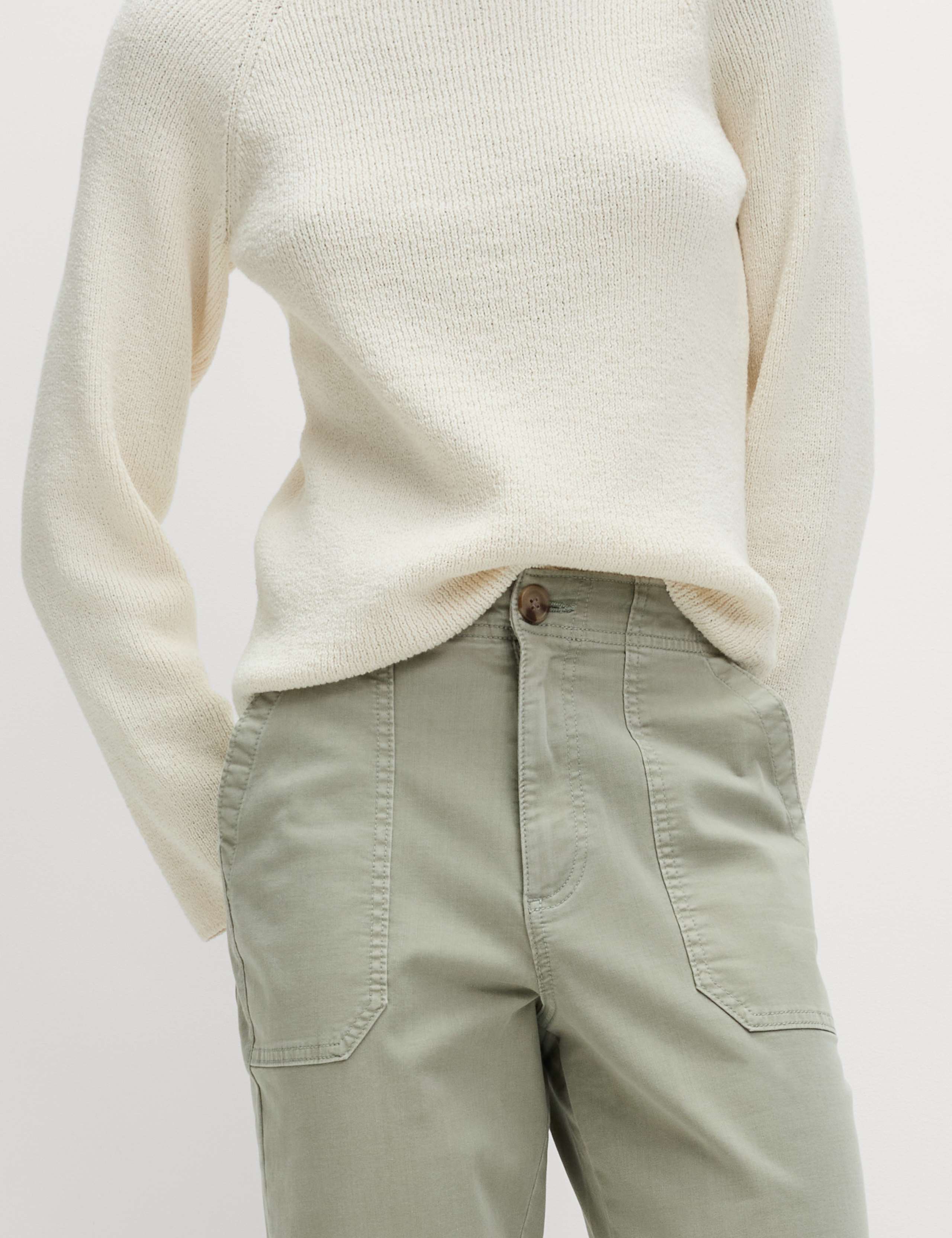 Cotton Blend Slim Fit Joggers 4 of 4