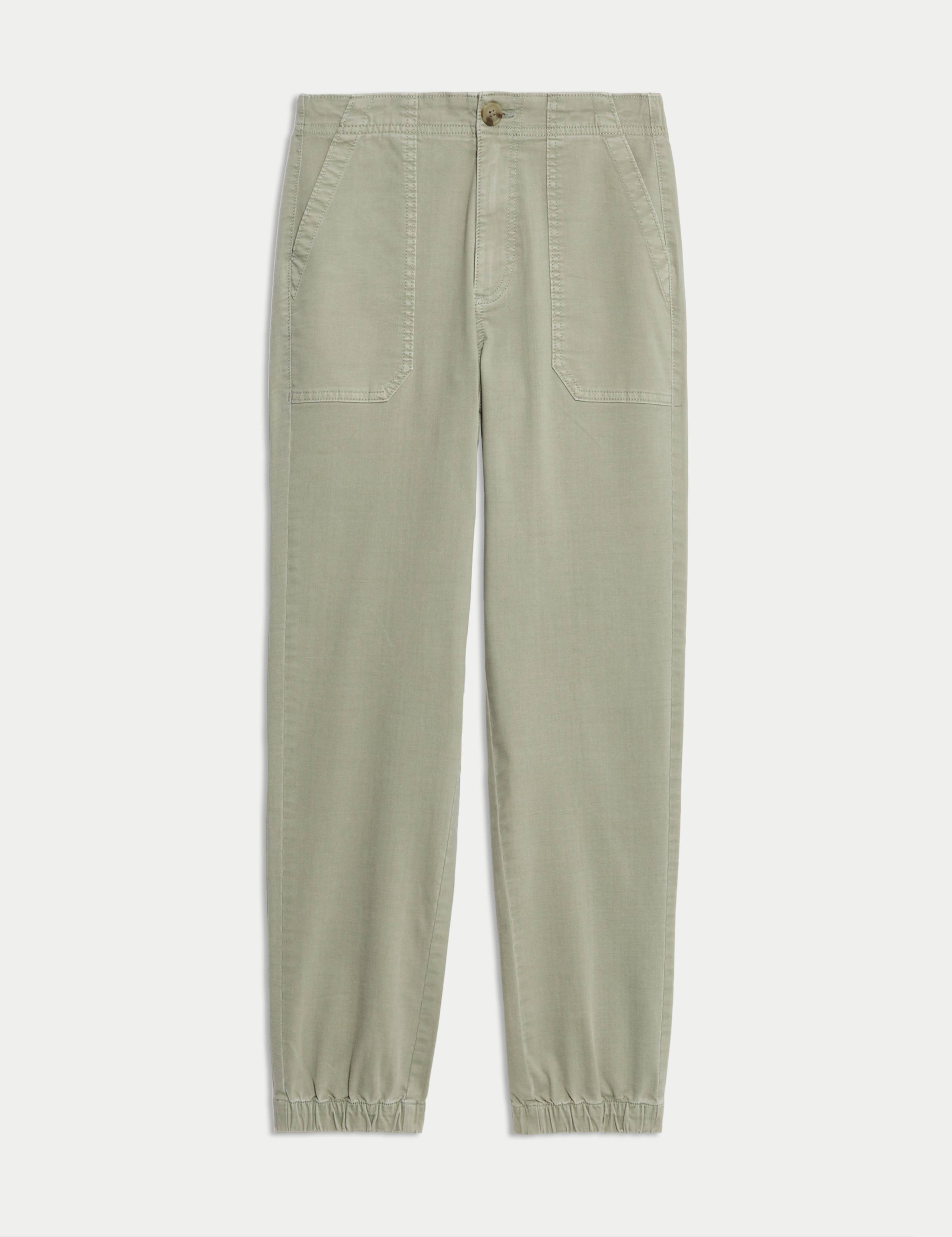 Cotton Blend Slim Fit Joggers 2 of 4