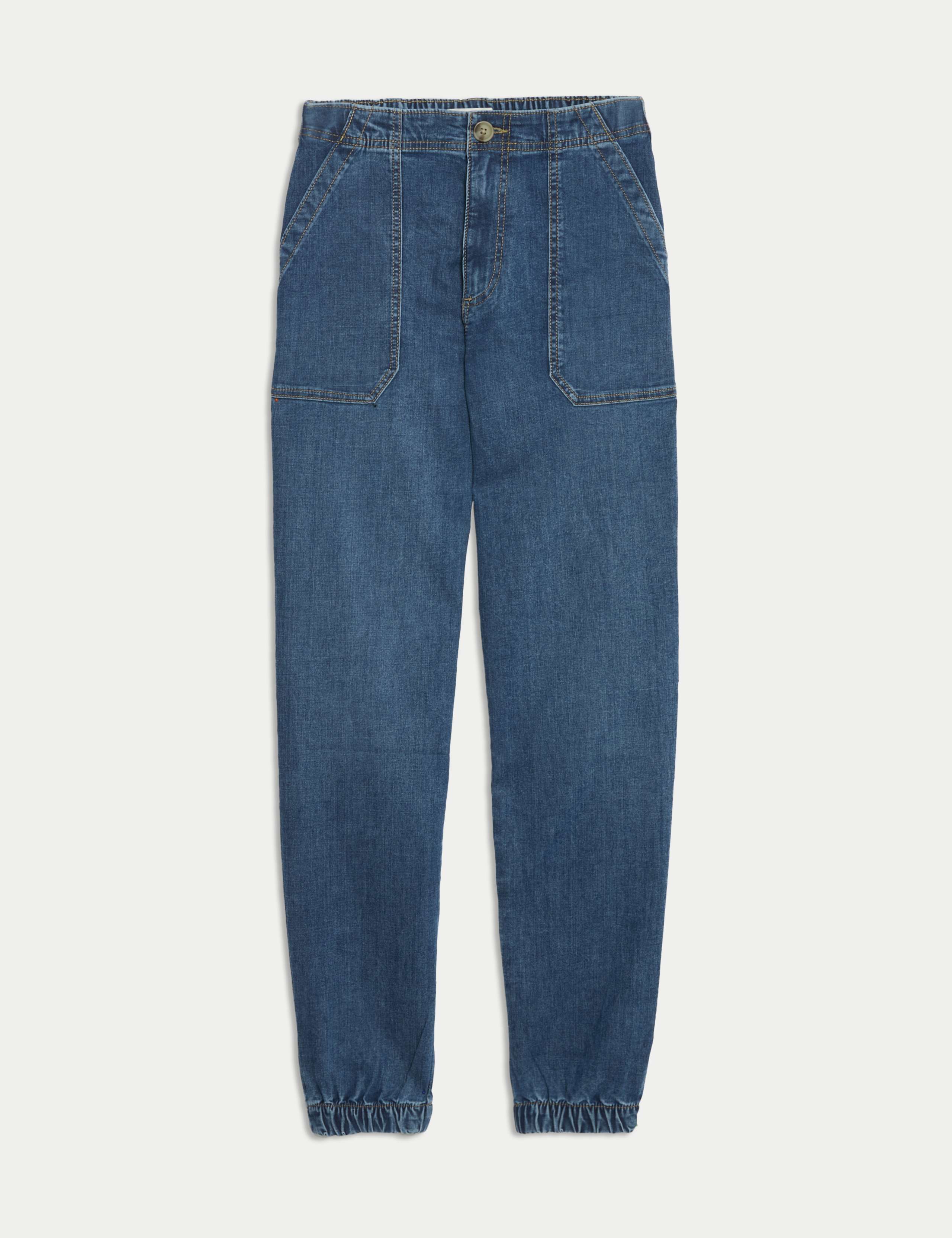 Cotton Blend Slim Fit Joggers 2 of 5