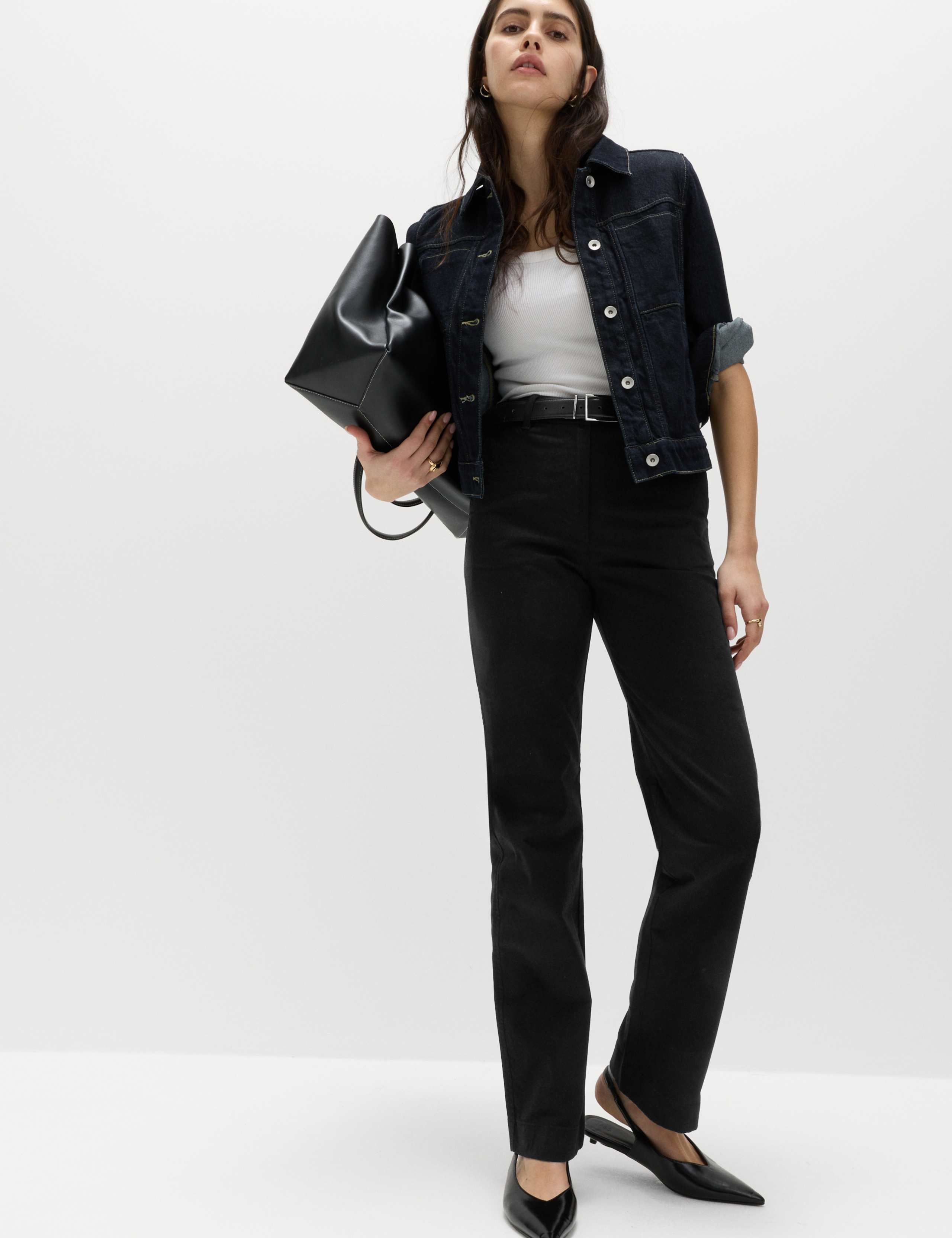 Stretch straight leg chinos 1 of 5