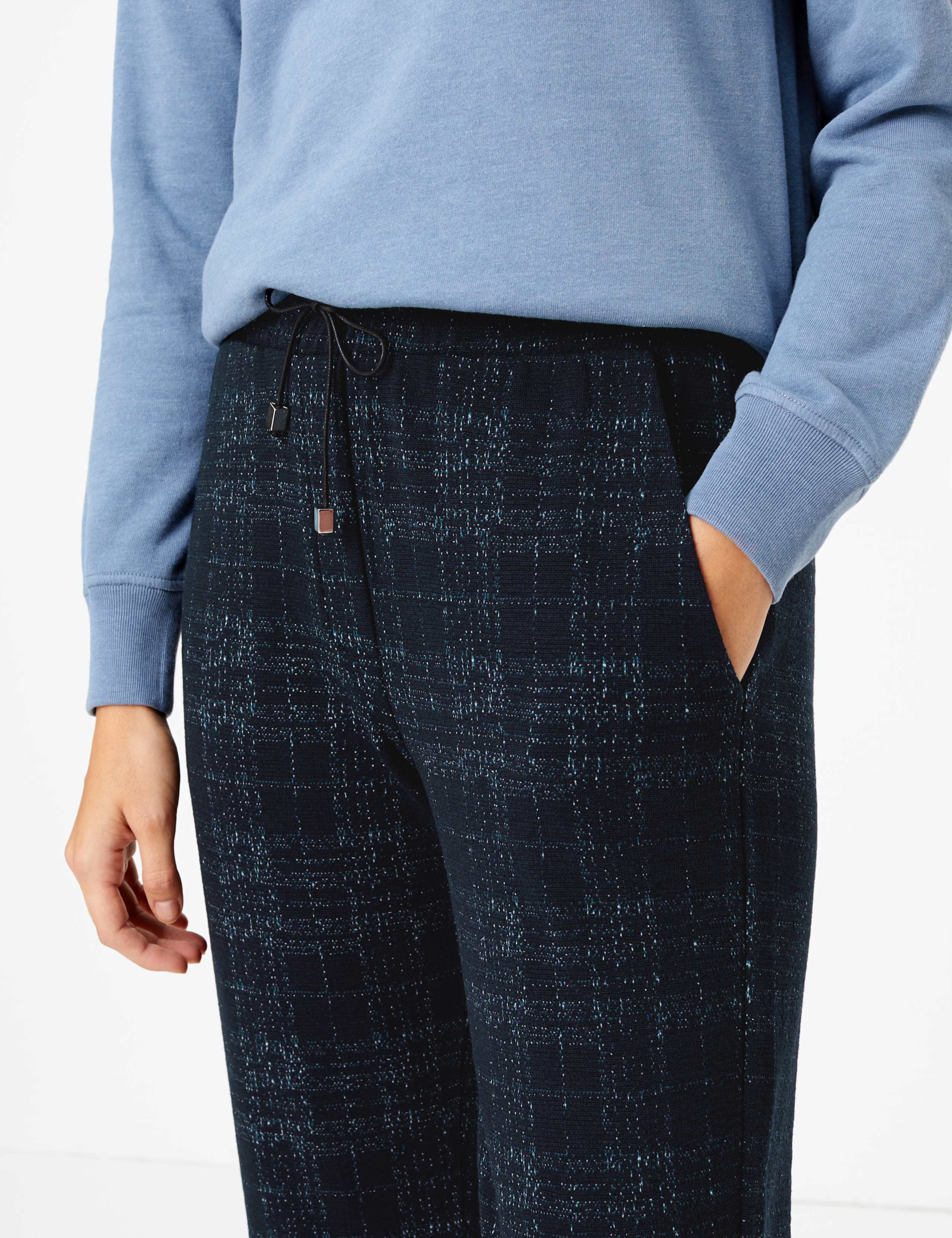 Checked Straight Ankle Grazer Trousers 2 of 4