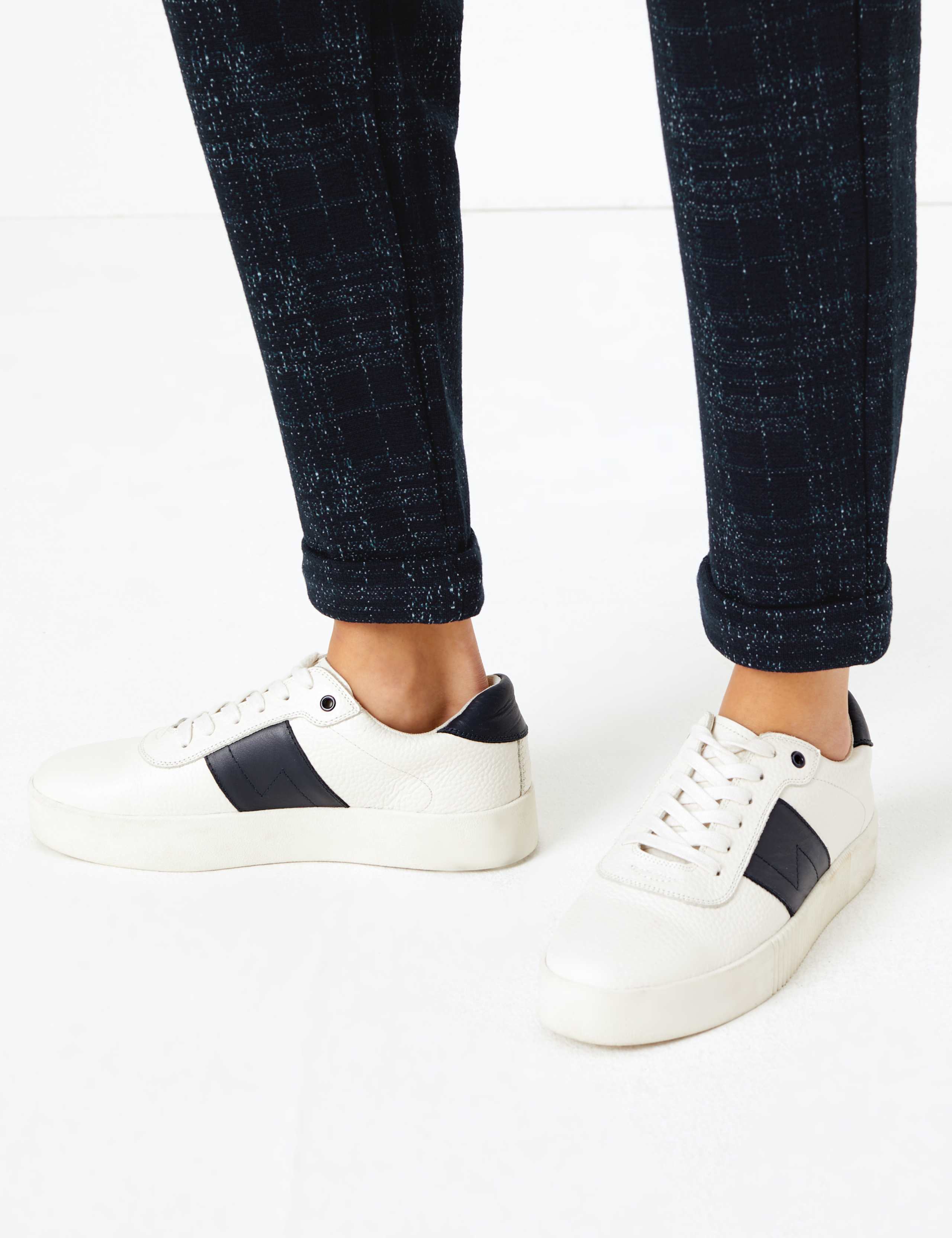 Checked Straight Ankle Grazer Trousers 4 of 4