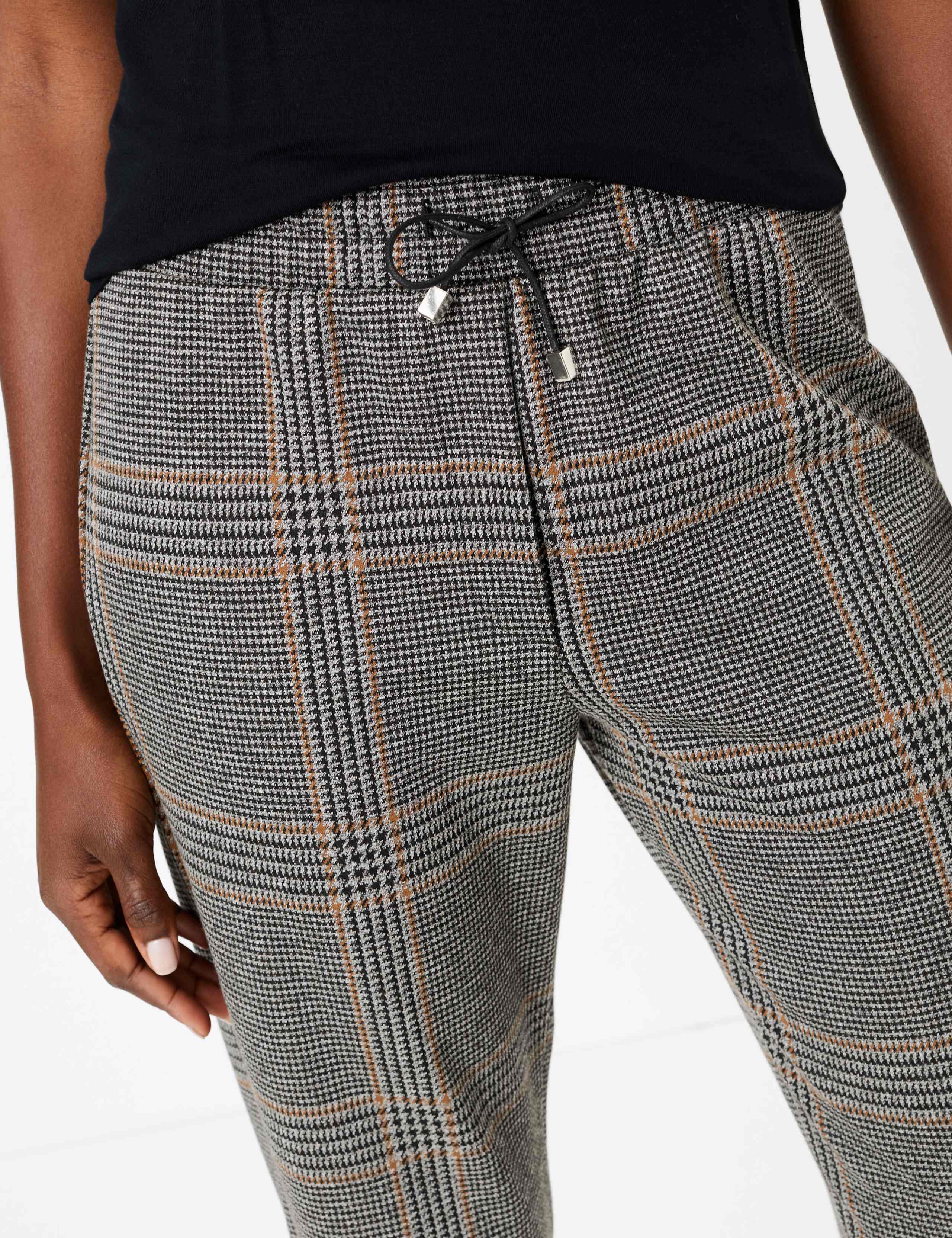 Checked Tapered Ankle Grazer Trousers 3 of 4