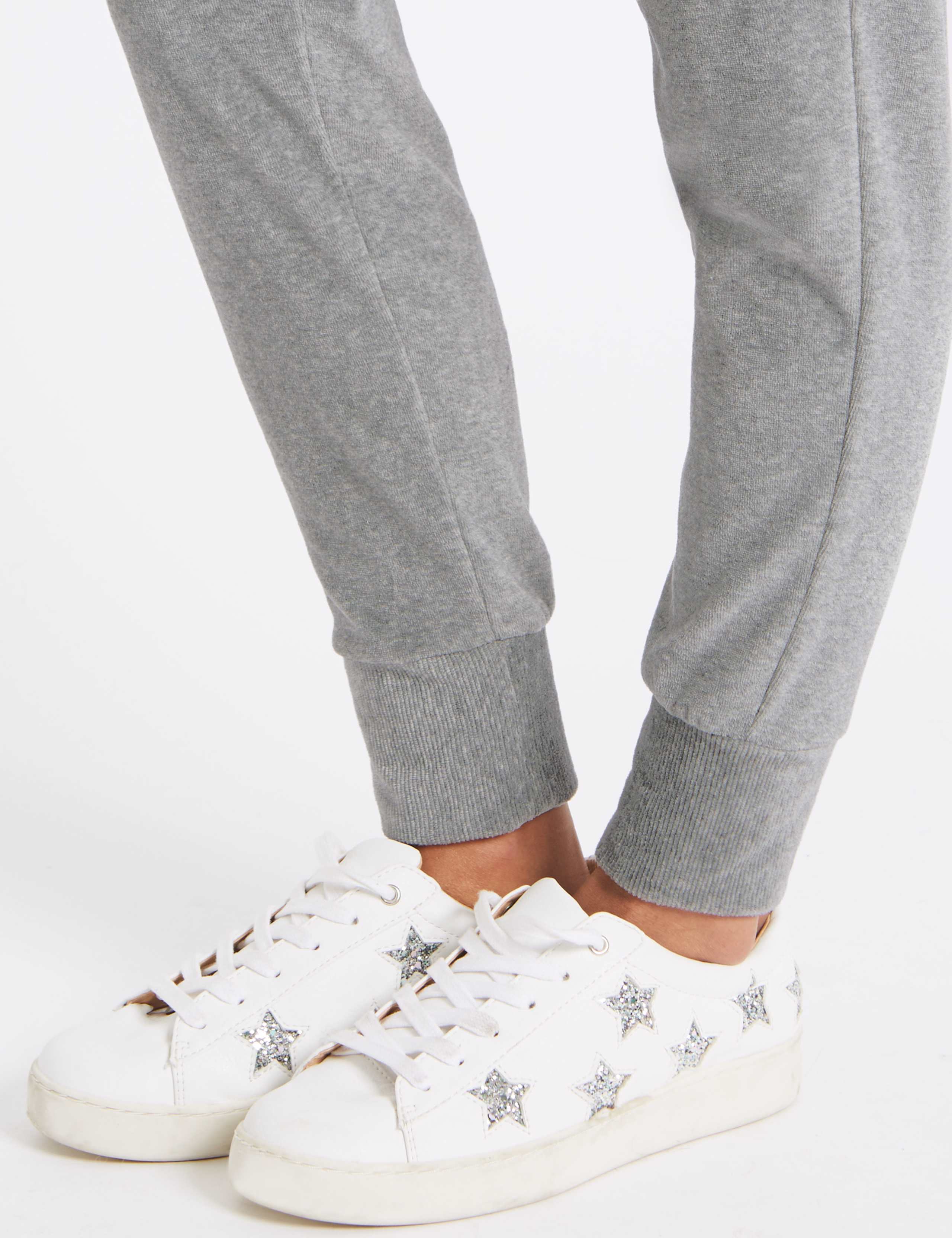 Velour Ribbed Cuff Joggers 5 of 5