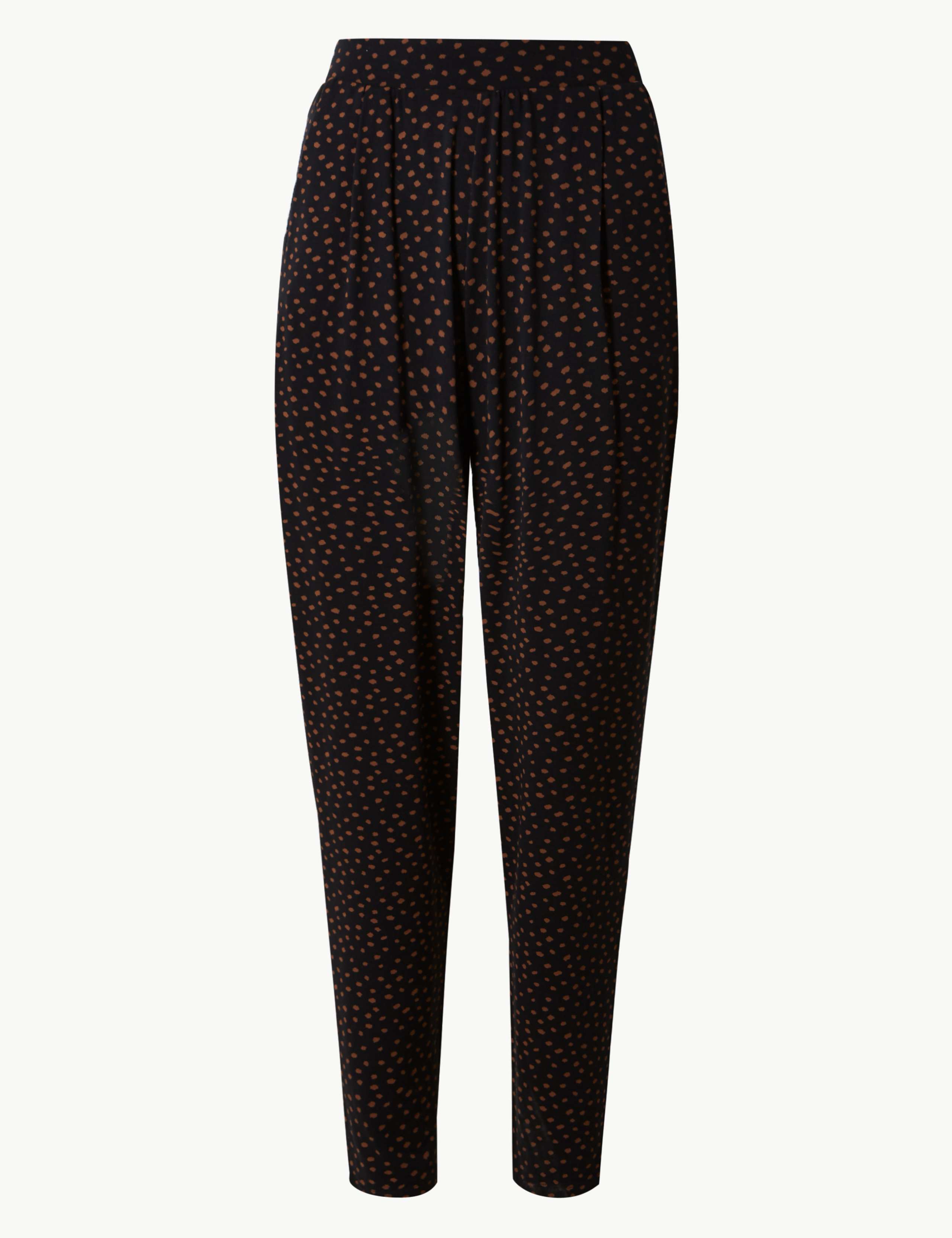 Tapered Leg Jersey Ankle Grazer Peg Trousers 2 of 5