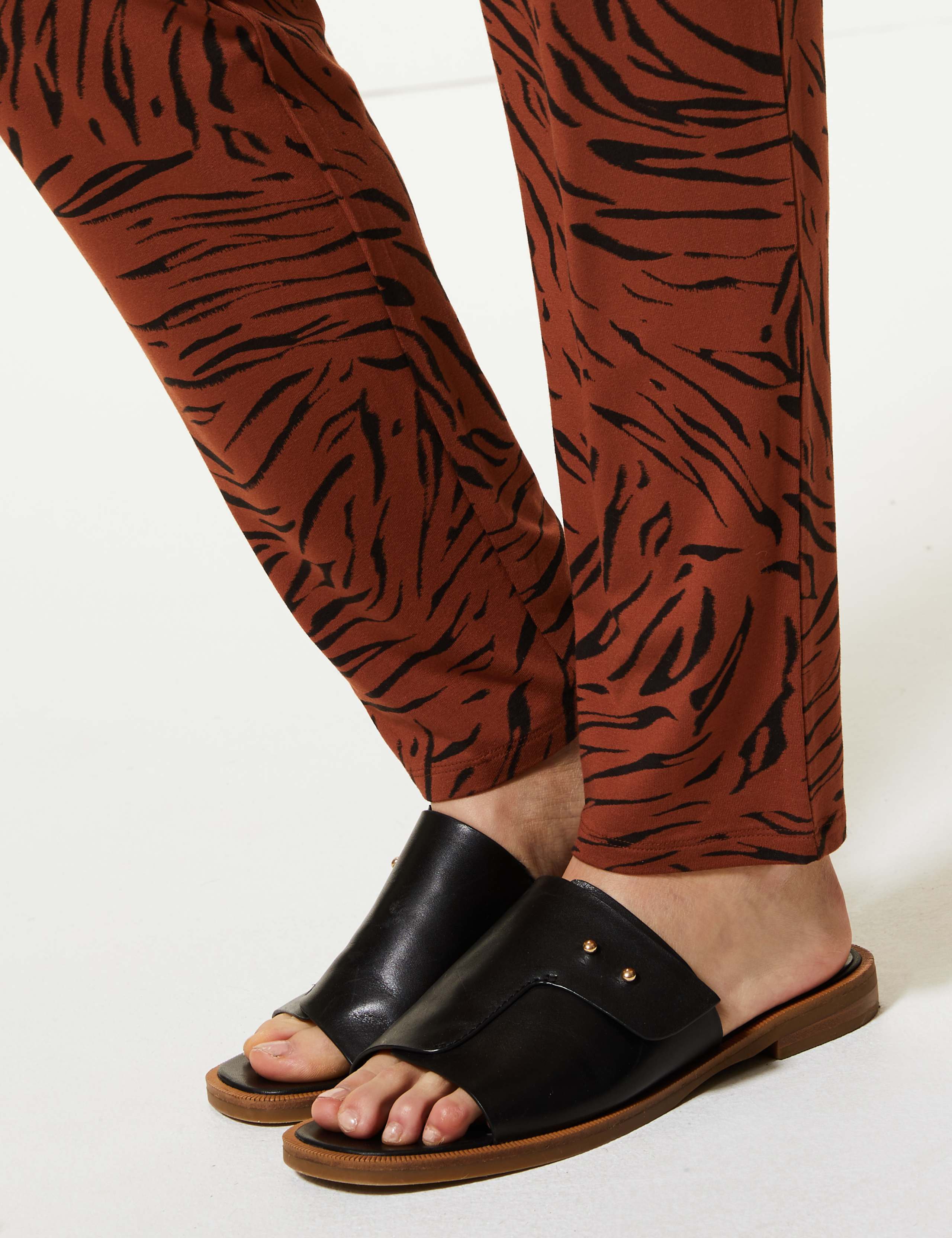 Animal Print Jersey Peg Trousers 5 of 5