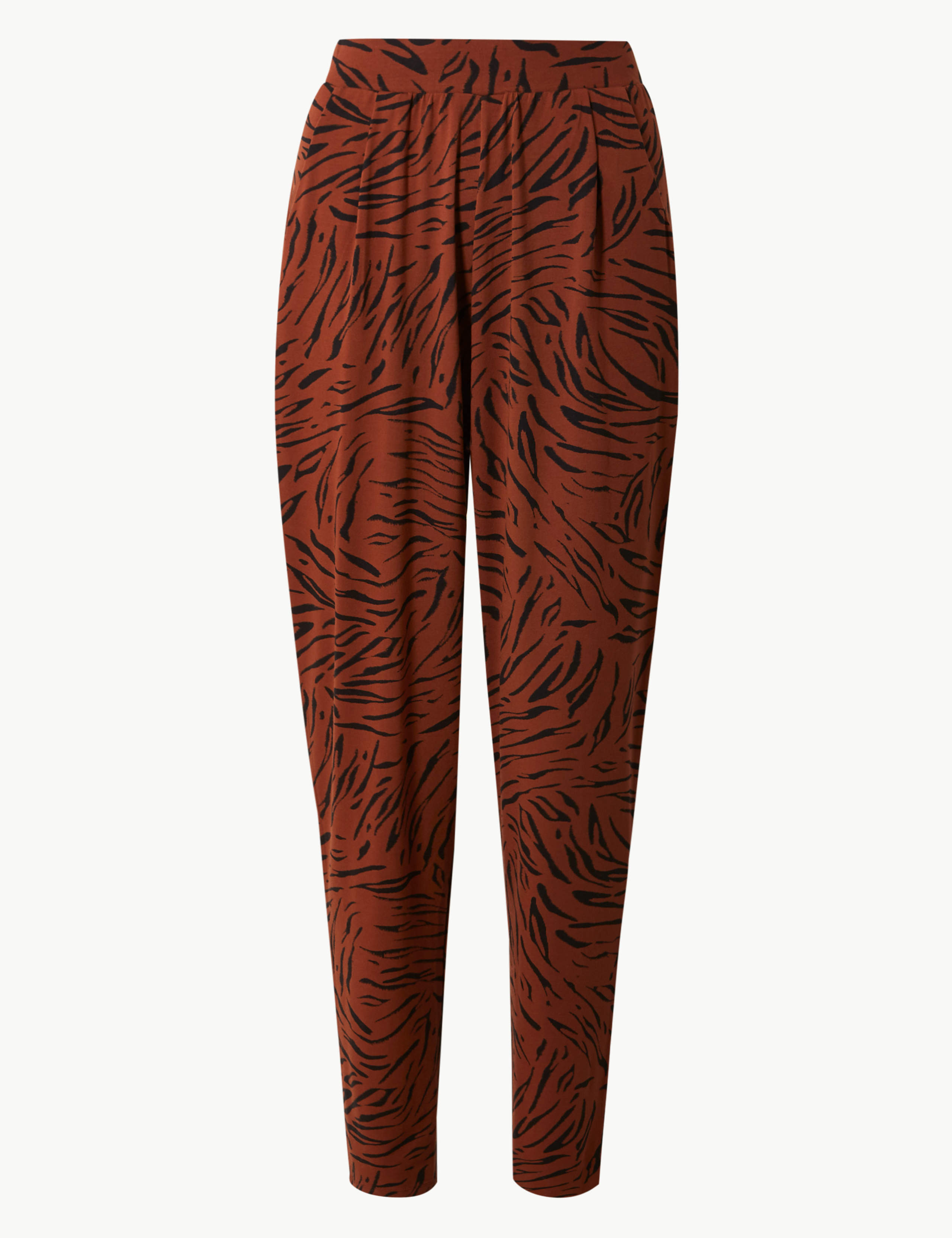 Animal Print Jersey Peg Trousers 2 of 5