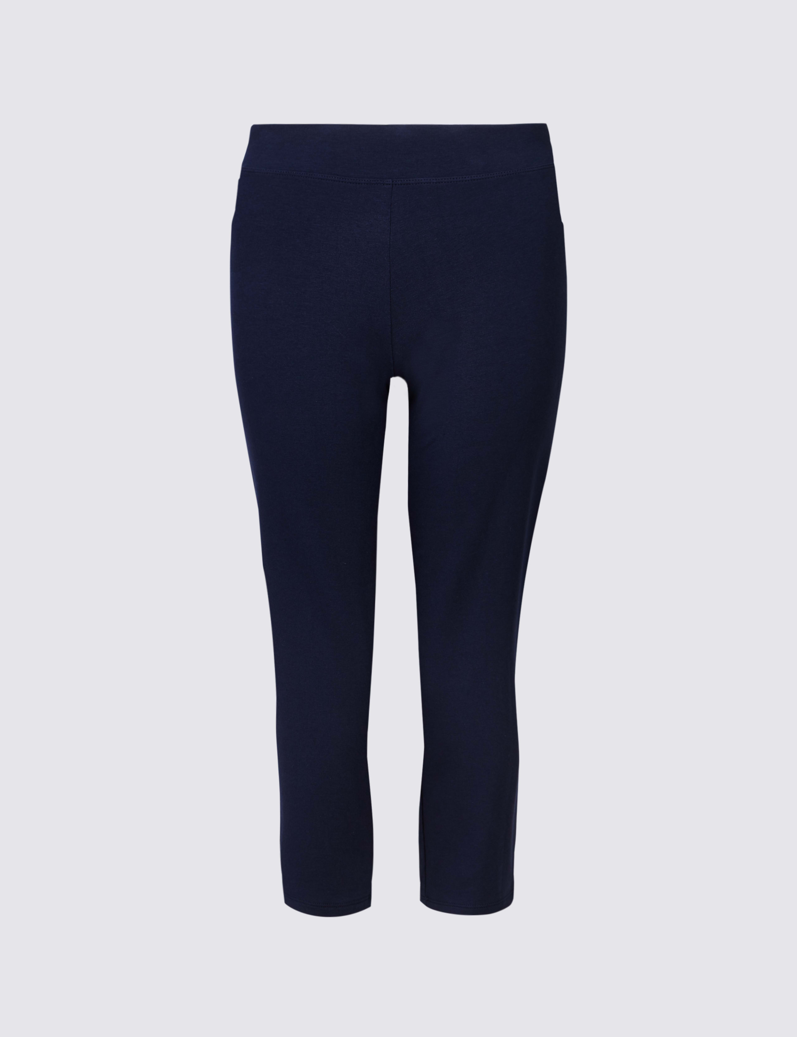 Cotton Rich Cropped Joggers 2 of 5