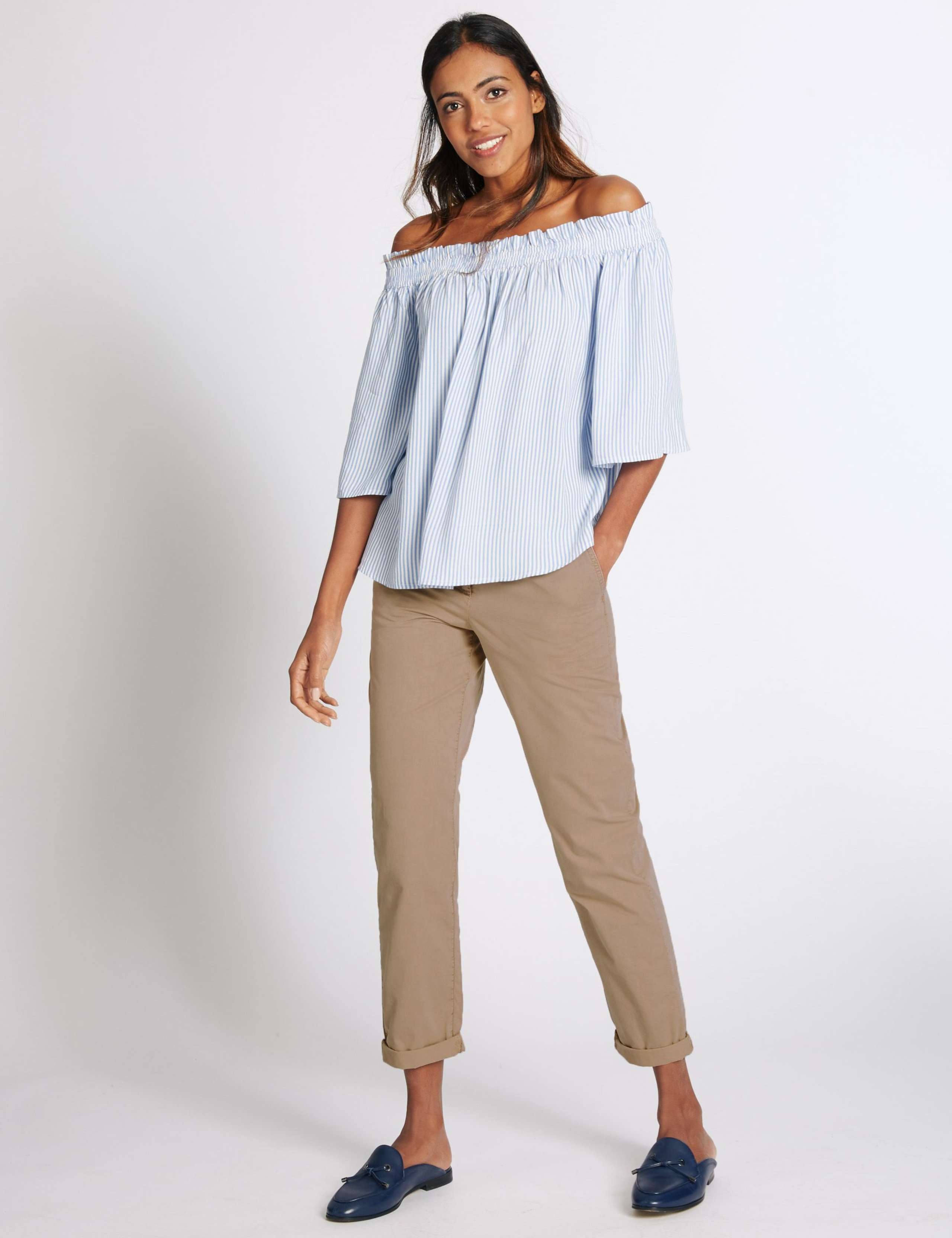 Pure Cotton Turn-up Chinos 1 of 6