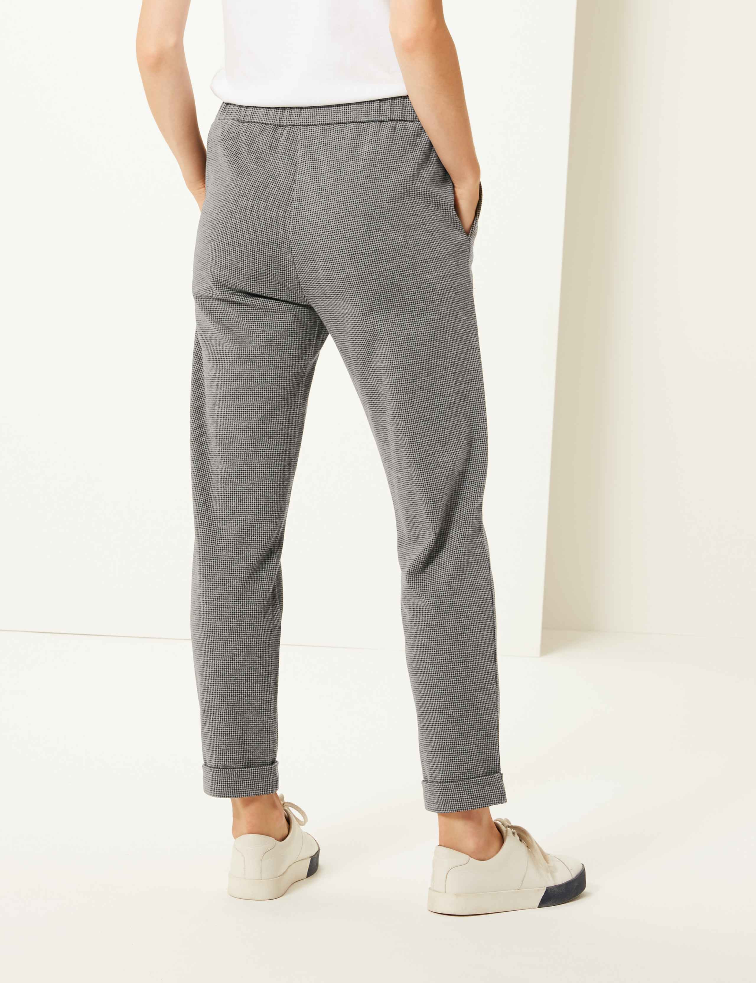 Checked Tapered Leg Trousers 4 of 6