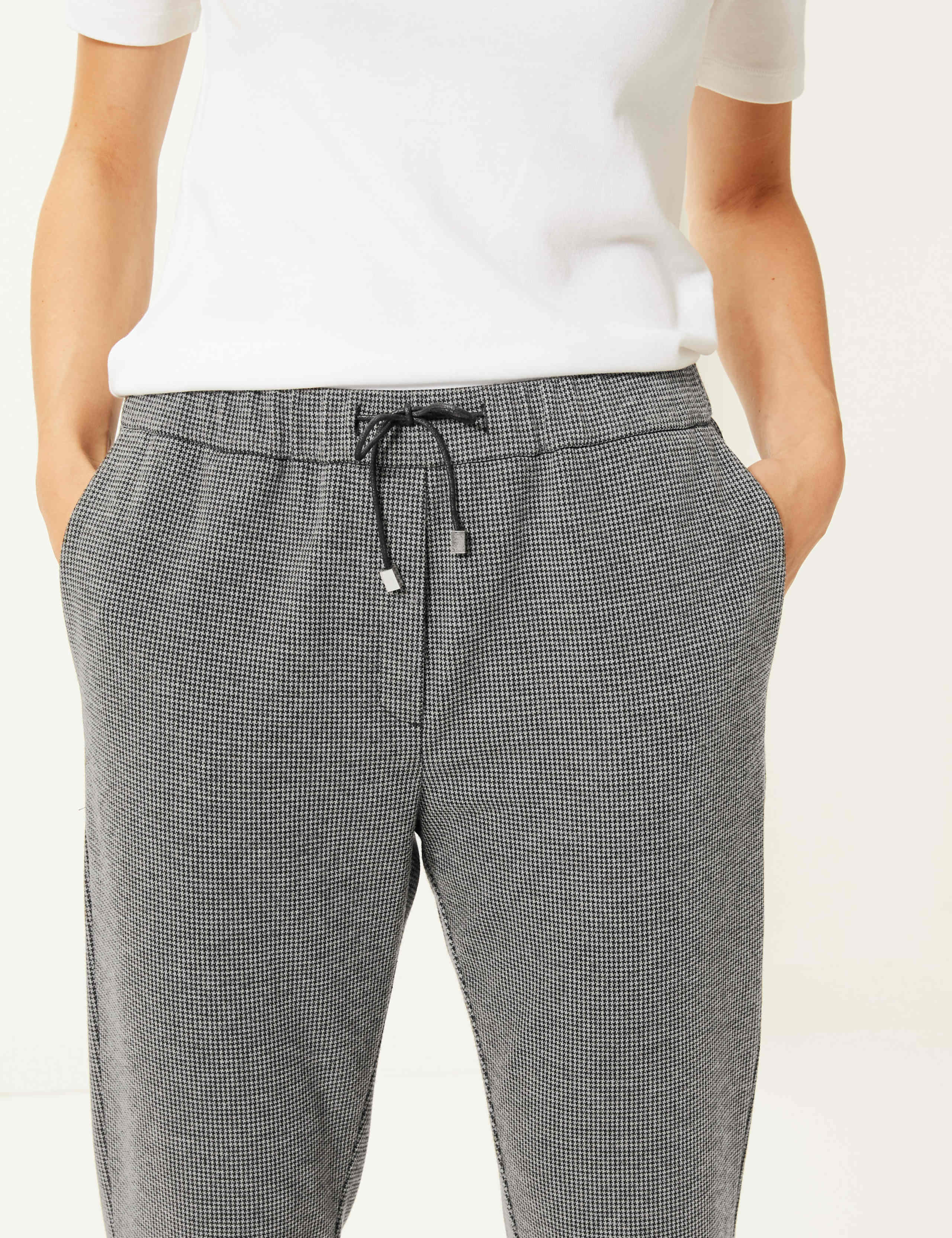 Checked Tapered Leg Trousers 5 of 6