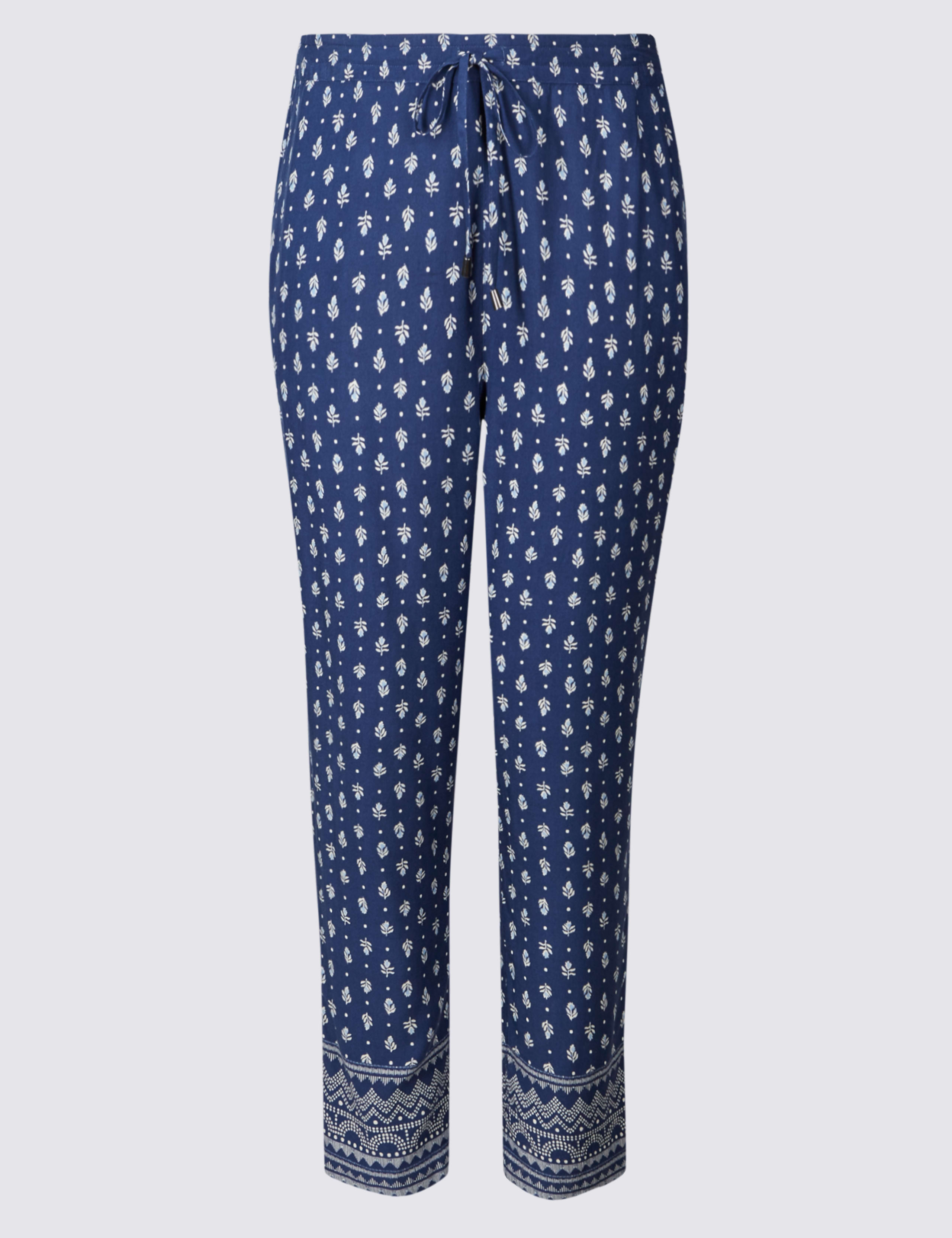 Craftwork Print Cropped Trousers 2 of 2