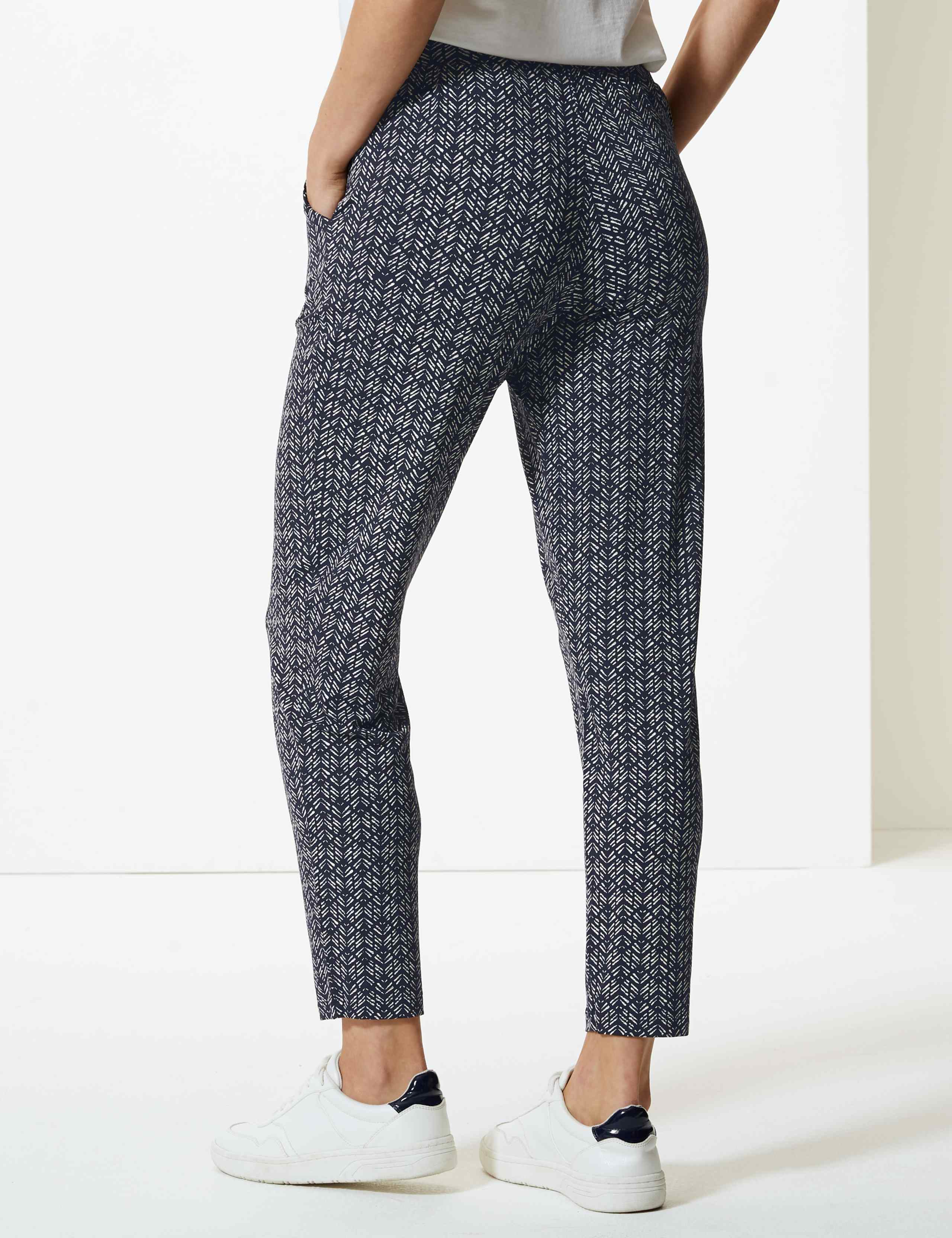 Chevron Jersey Peg Trousers 2 of 4