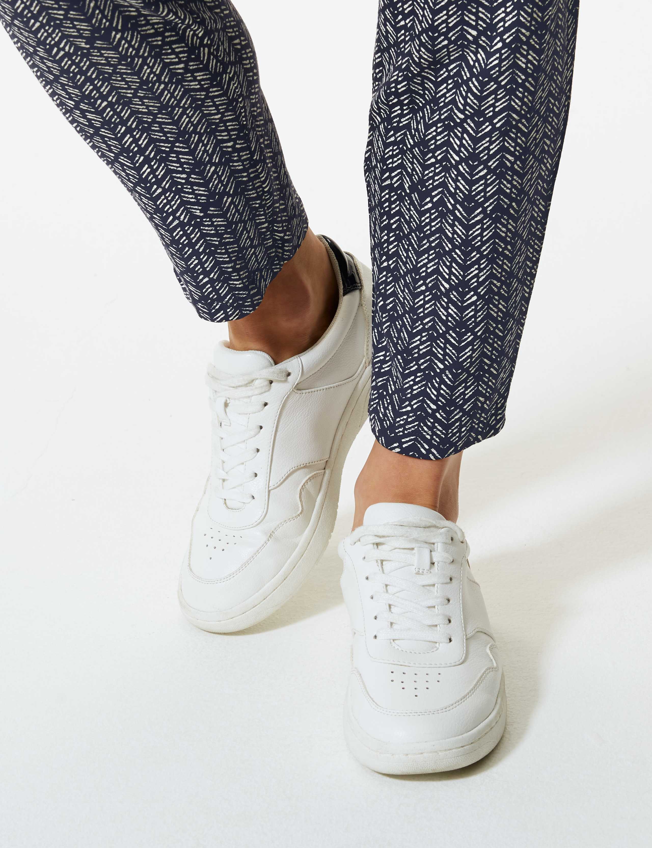 Chevron Jersey Peg Trousers 4 of 4