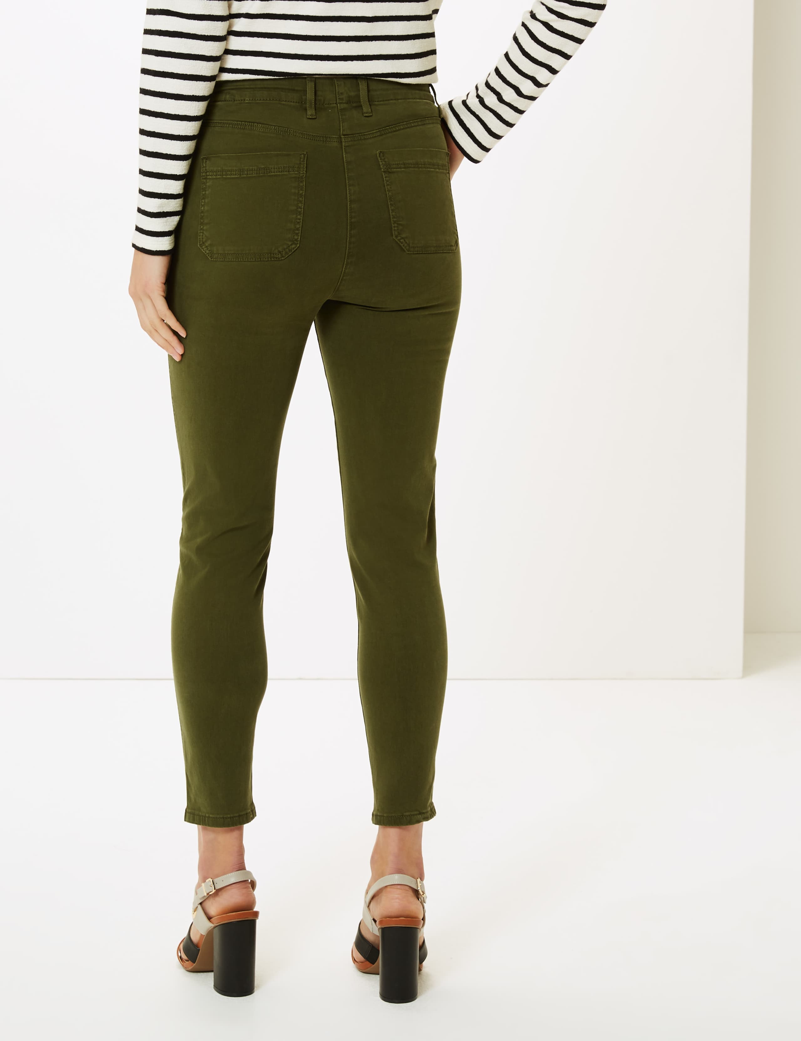 High Waist Skinny Leg Trousers 3 of 5