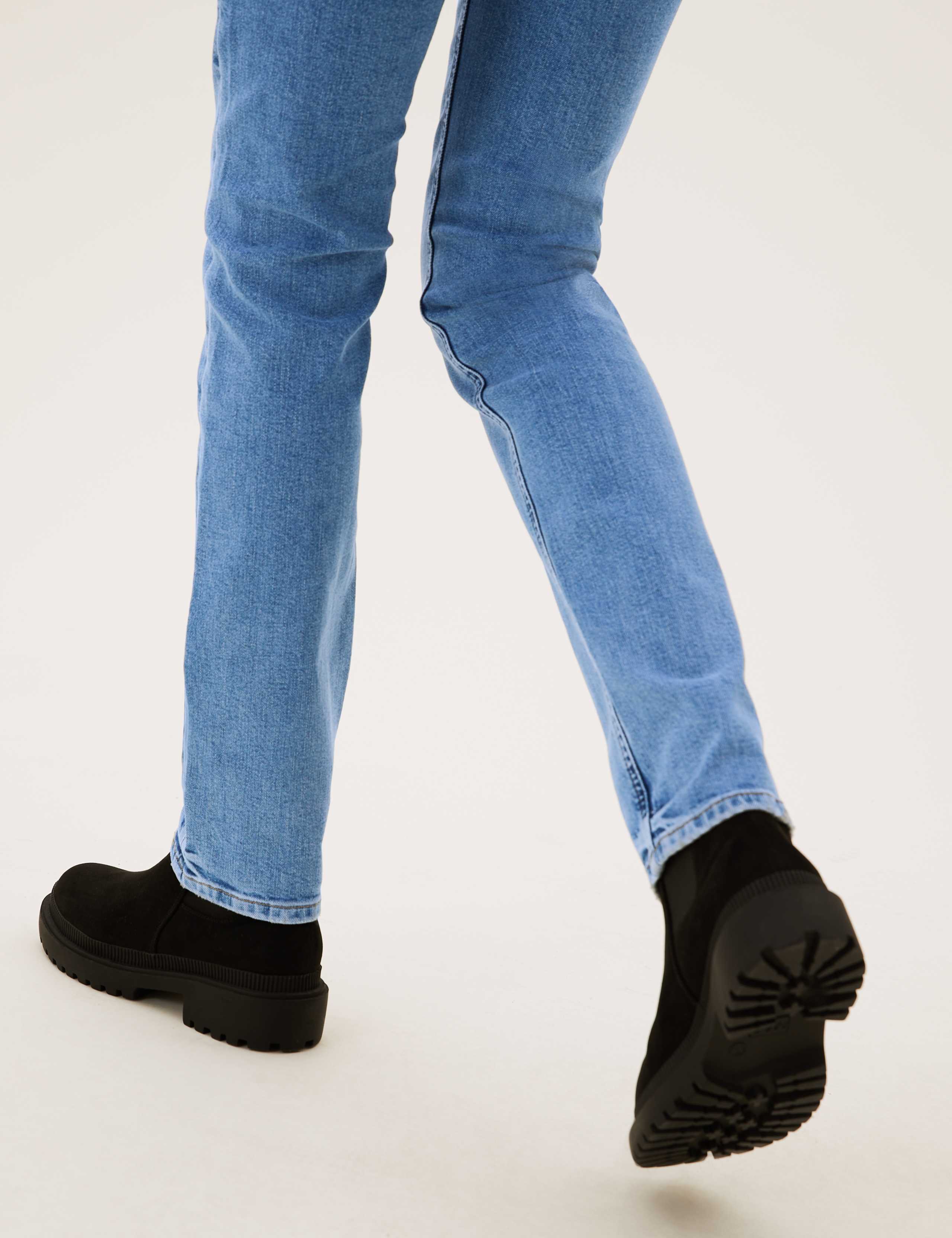 High Waisted Slim Straight Leg Jeans 5 of 6