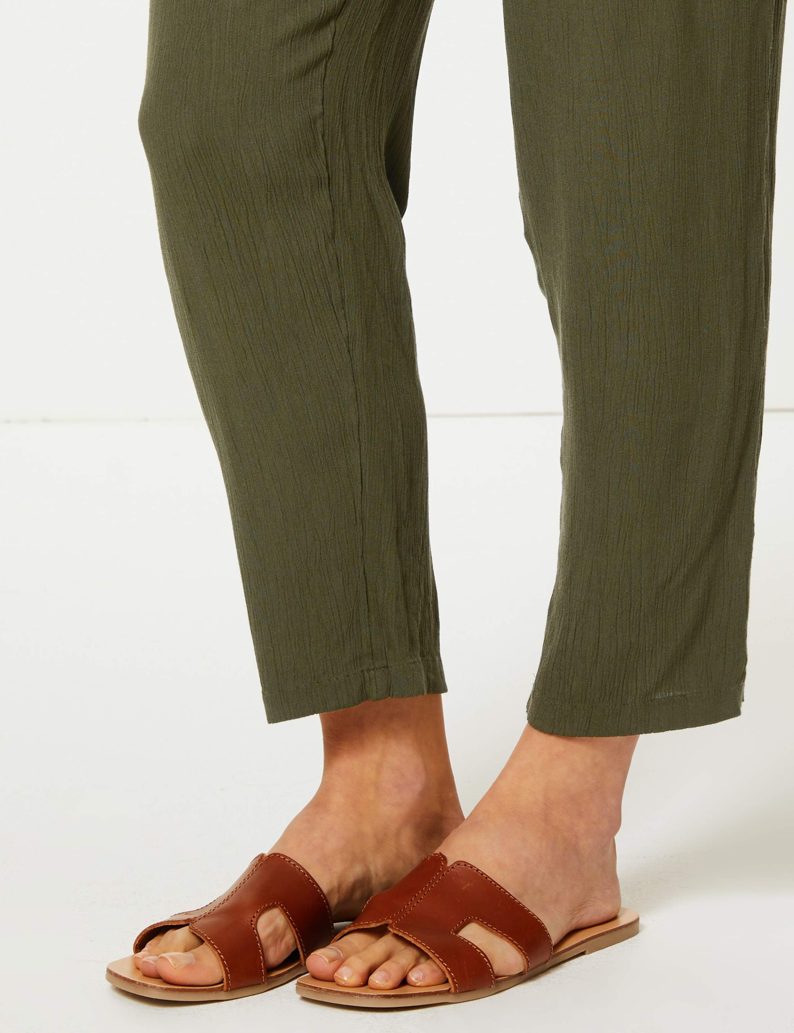 Embroidered Ankle Grazer Peg Trousers 5 of 5