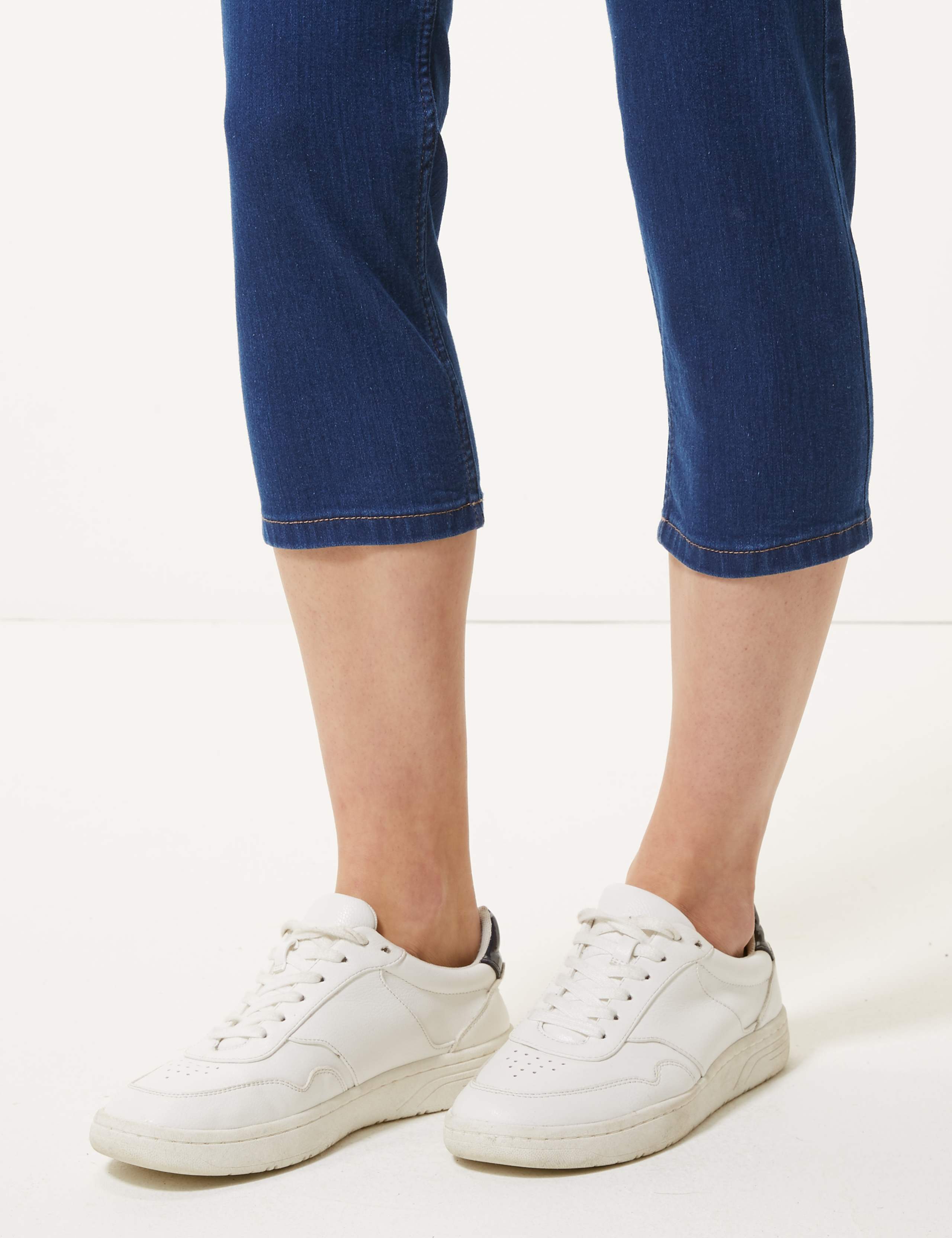 Mid Rise Straight Leg Cropped Jeans 5 of 5