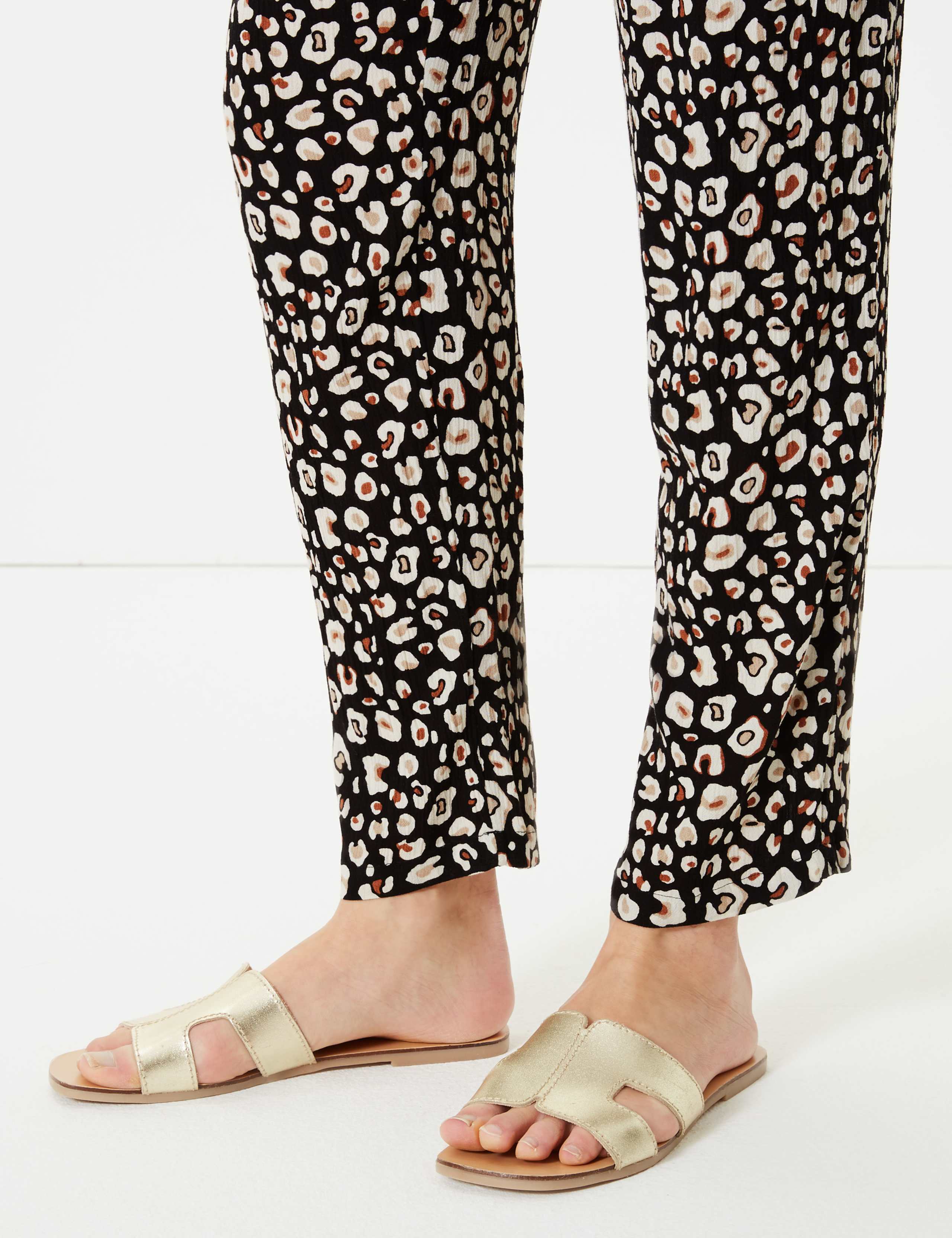 Animal Print Ankle Grazer Peg Trousers 5 of 5