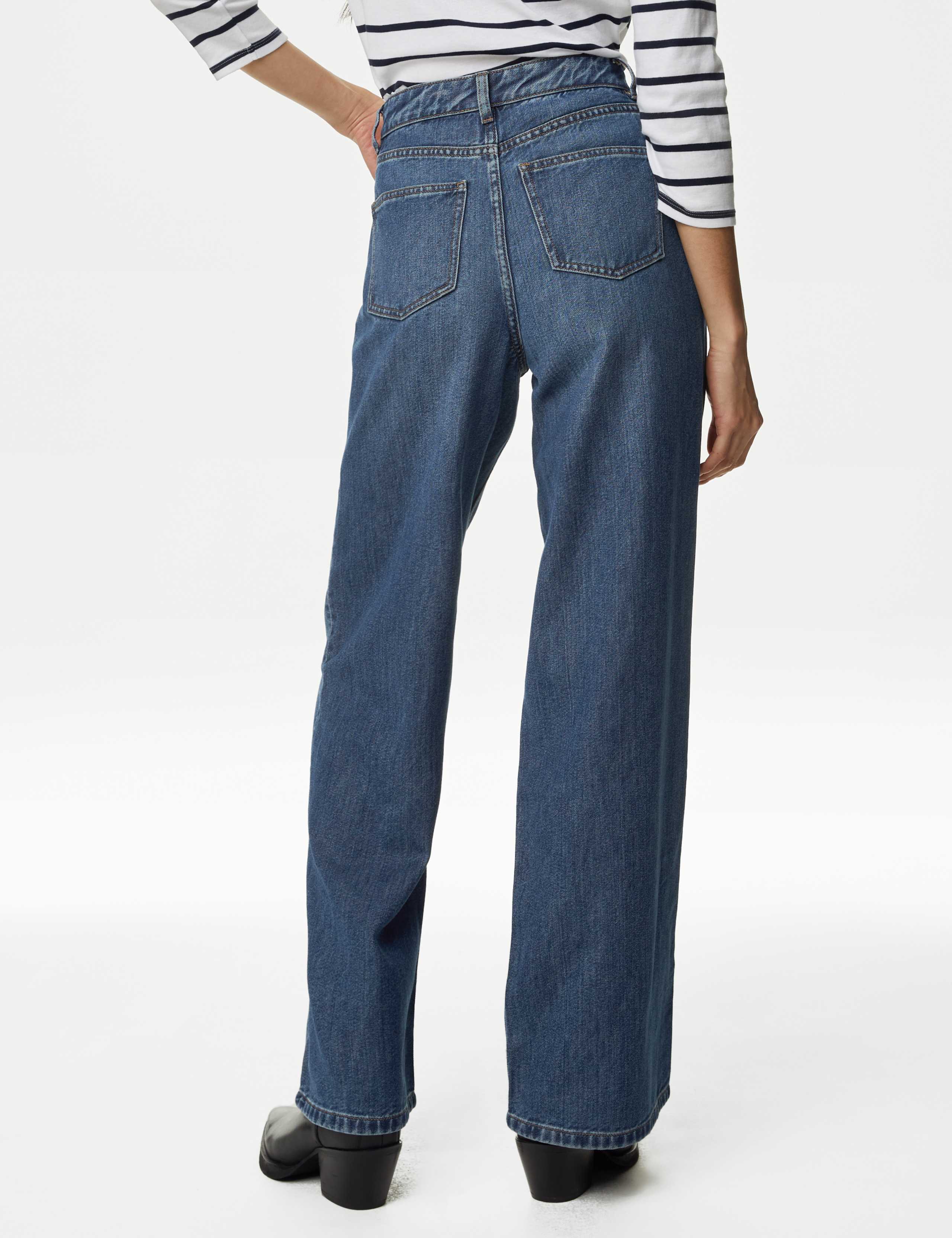 Slouchy Mid Rise Wide Leg Jeans 6 of 6