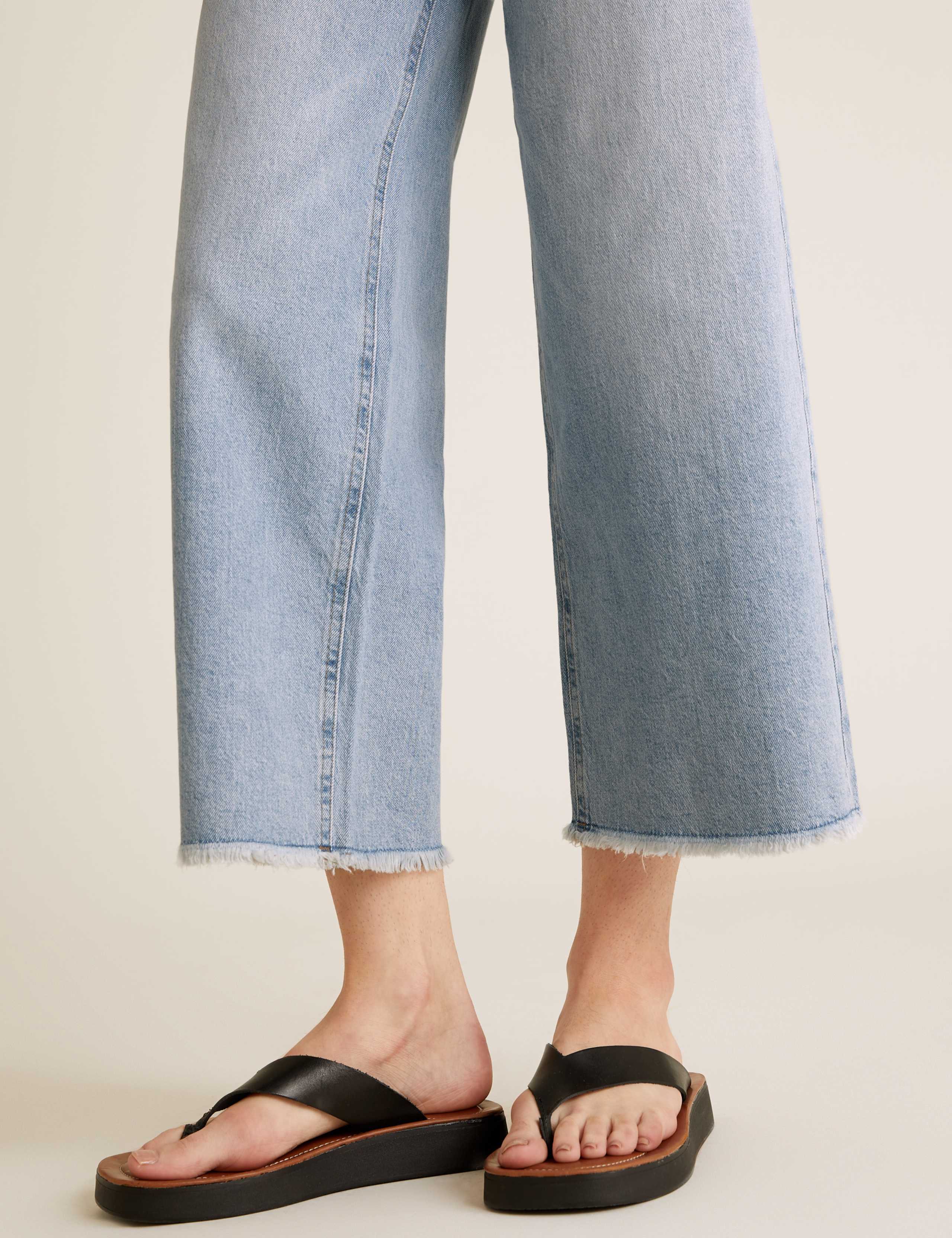High Waisted Wide Leg Cropped Jeans 5 of 6
