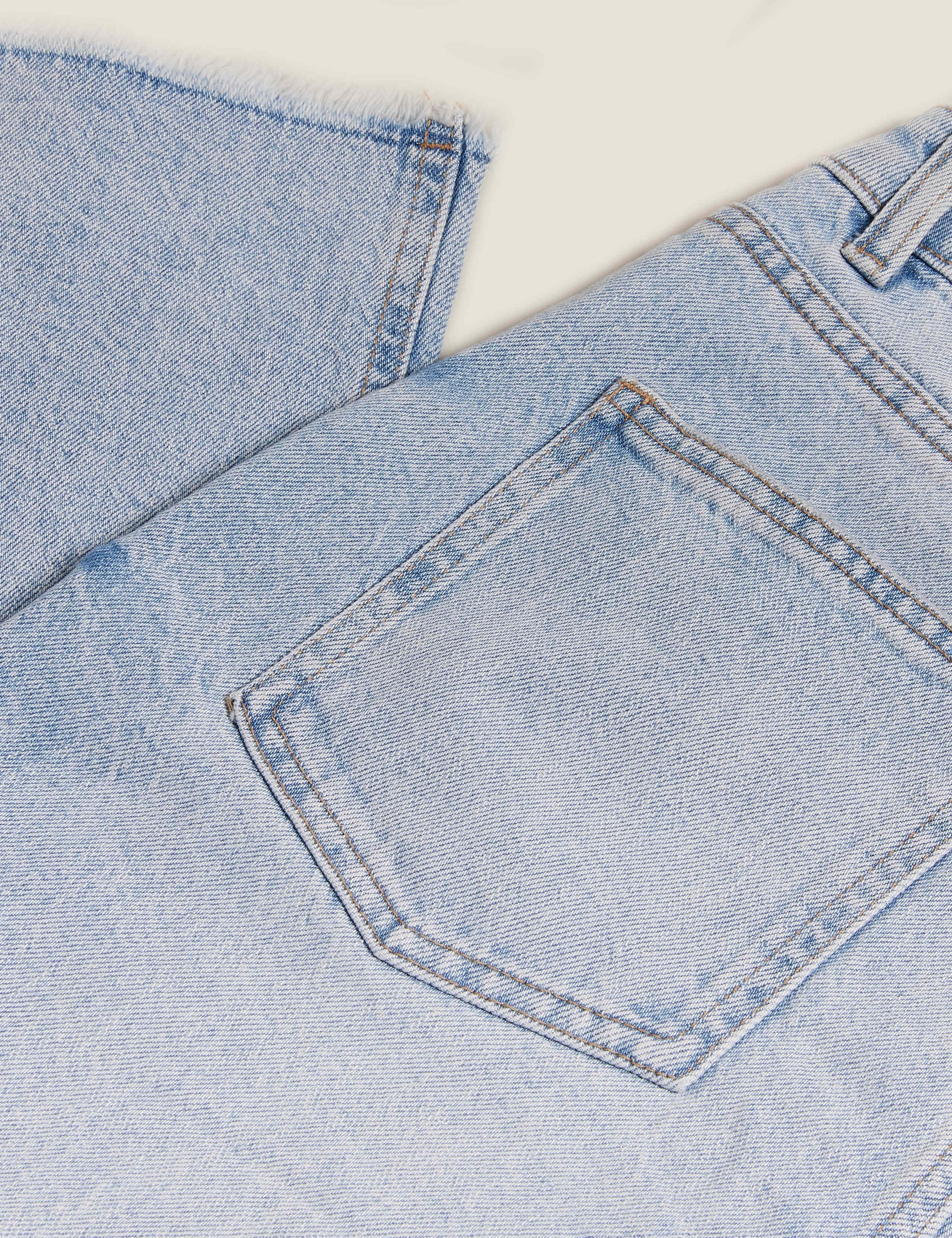 High Waisted Wide Leg Cropped Jeans 6 of 6