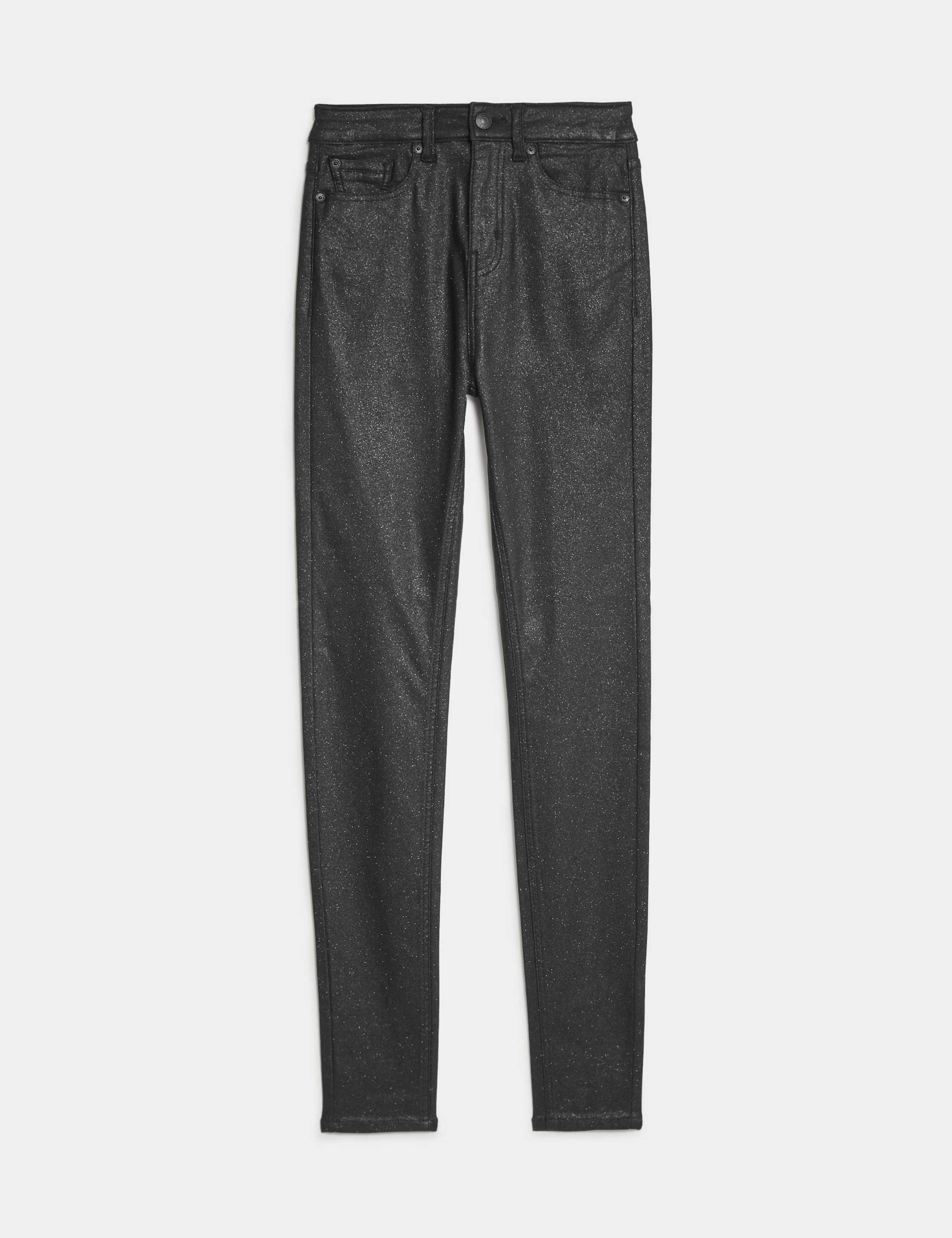 Ivy High Waisted Shimmer Skinny Jeans 2 of 5