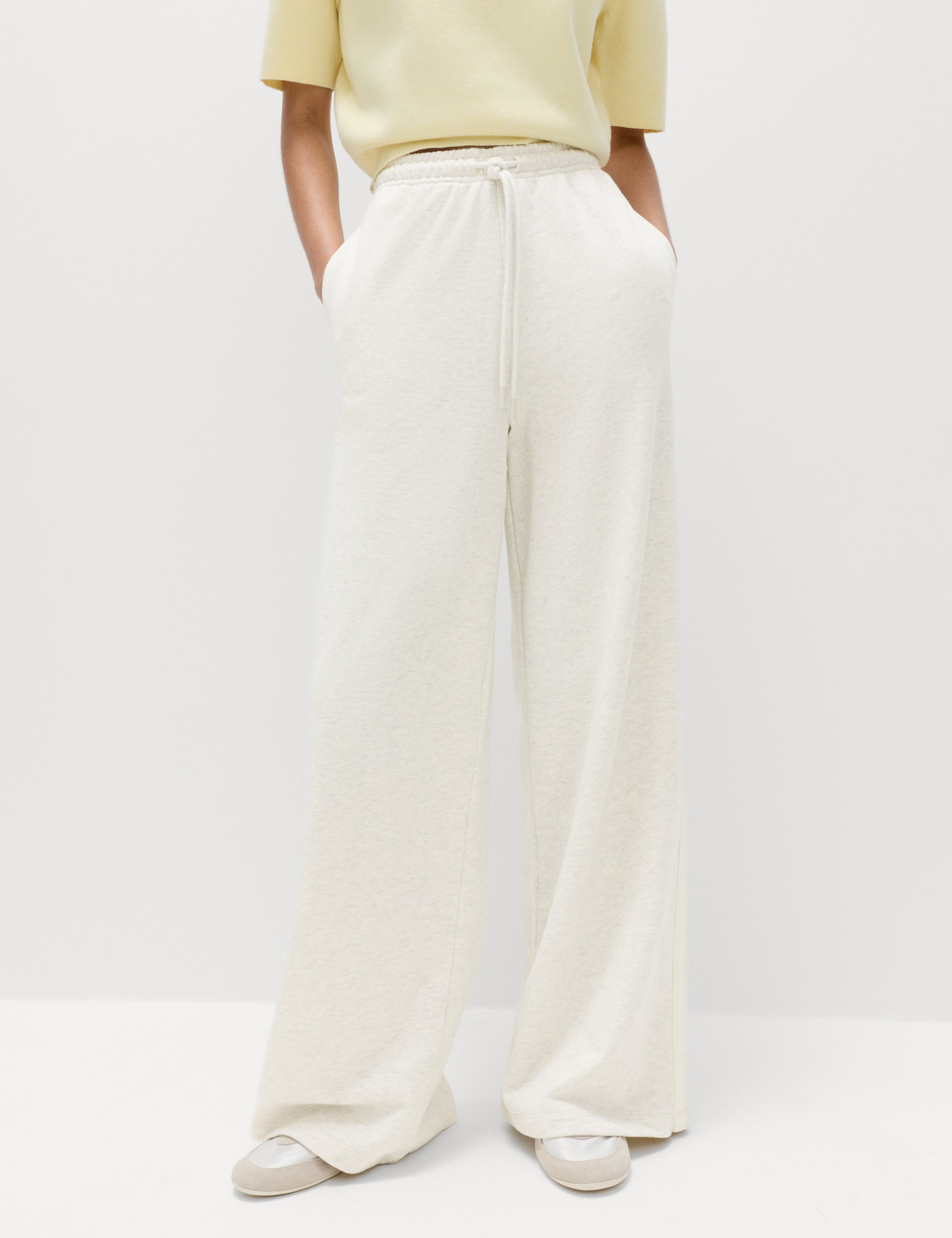 Pure Cotton Side Stripe Wide Leg Joggers 6 of 7