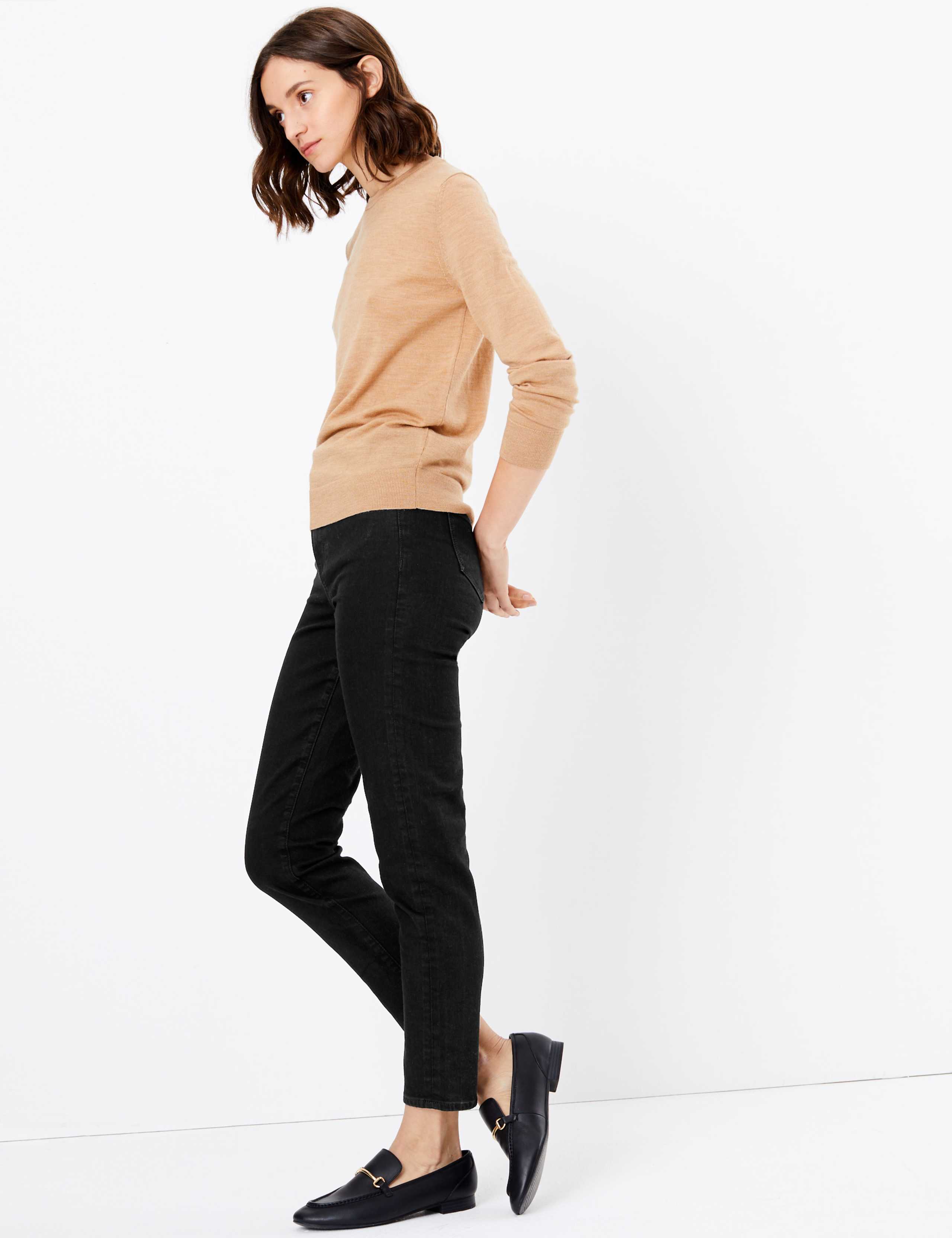 Harper High Waisted Cigarette Jeans 1 of 5