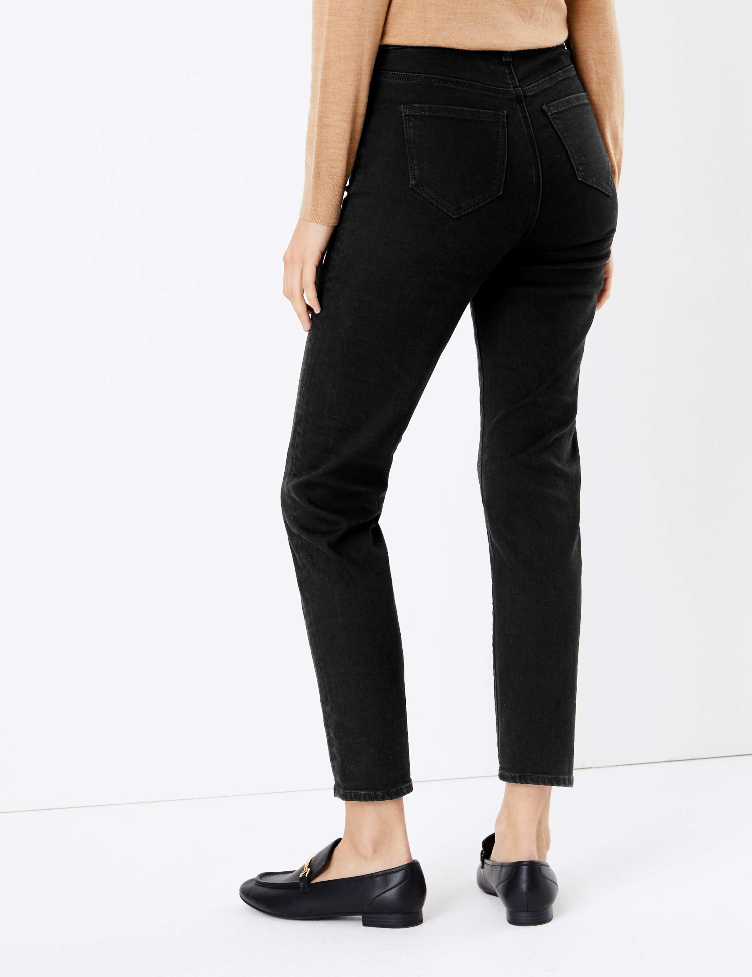 Harper High Waisted Cigarette Jeans 3 of 5