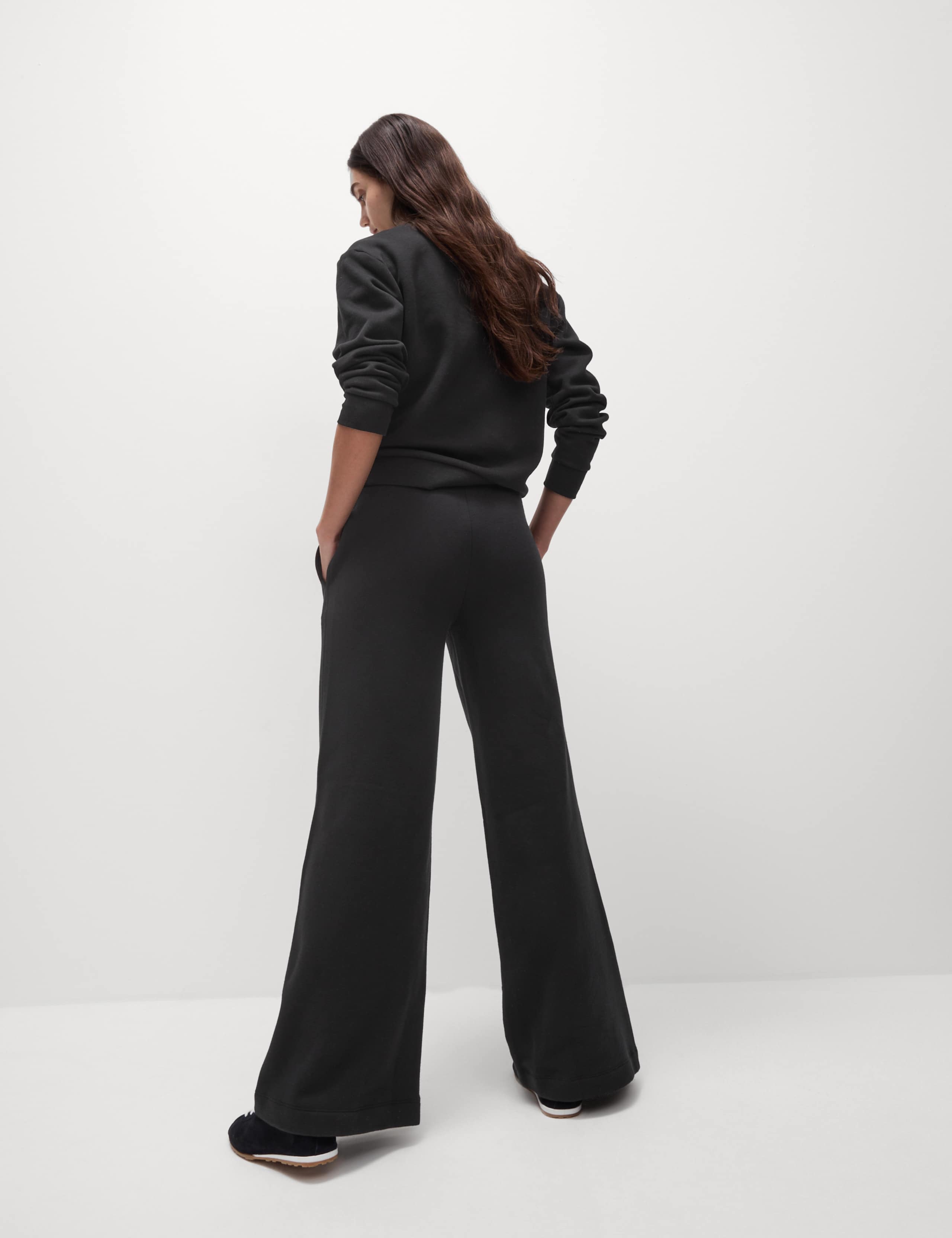 Cotton Rich Brushed Wide Leg Joggers 3 of 5