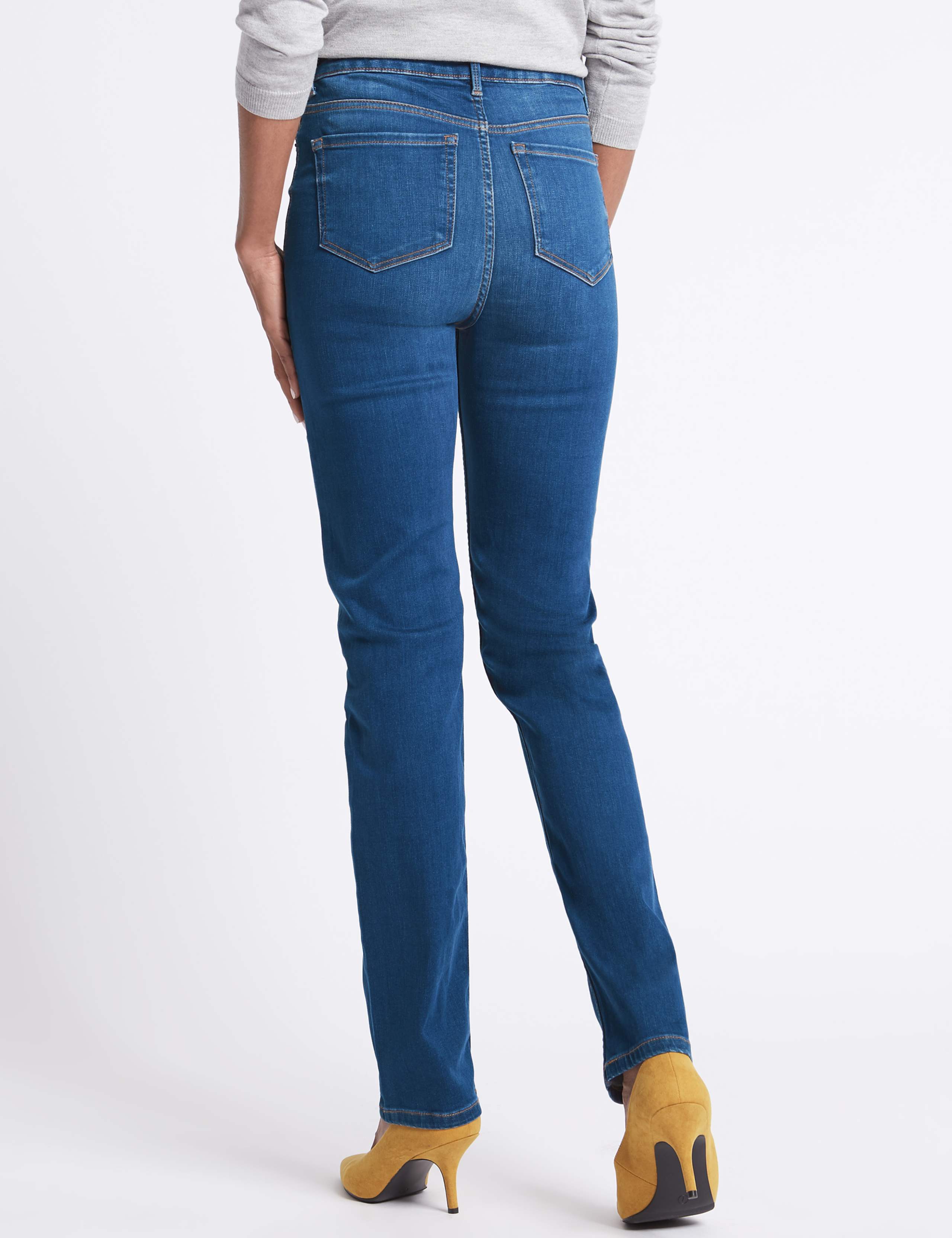 Sculpt & Lift Mid Rise Straight Leg Jeans 5 of 7