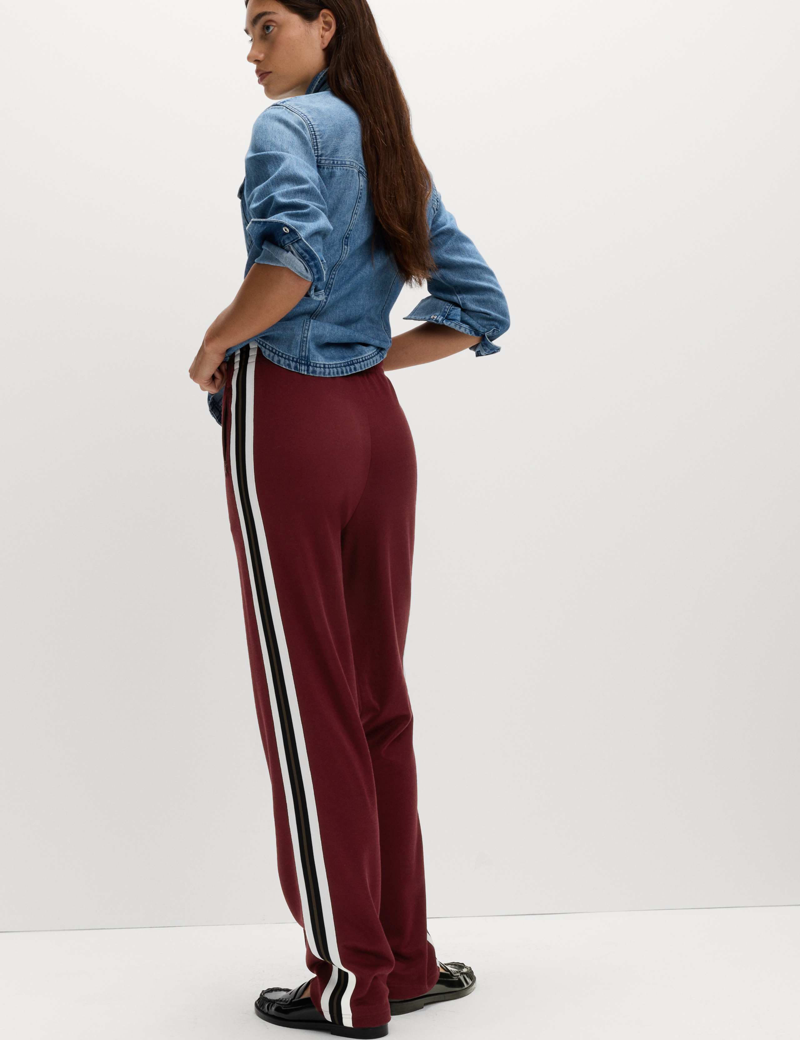 Cotton Rich Retro Side Stripe Joggers 5 of 6