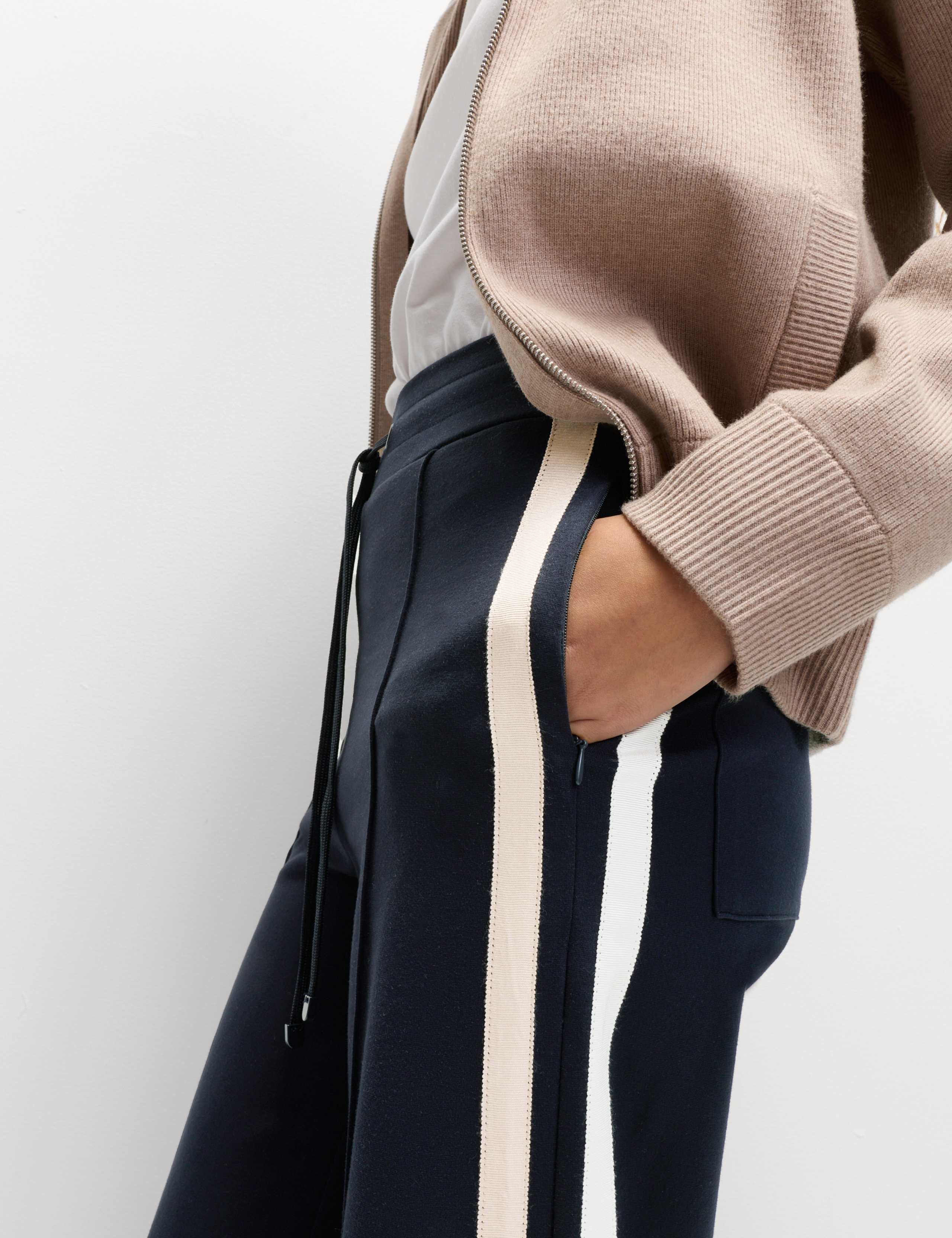 Jersey Side Stripe Wide Leg Trousers 6 of 6