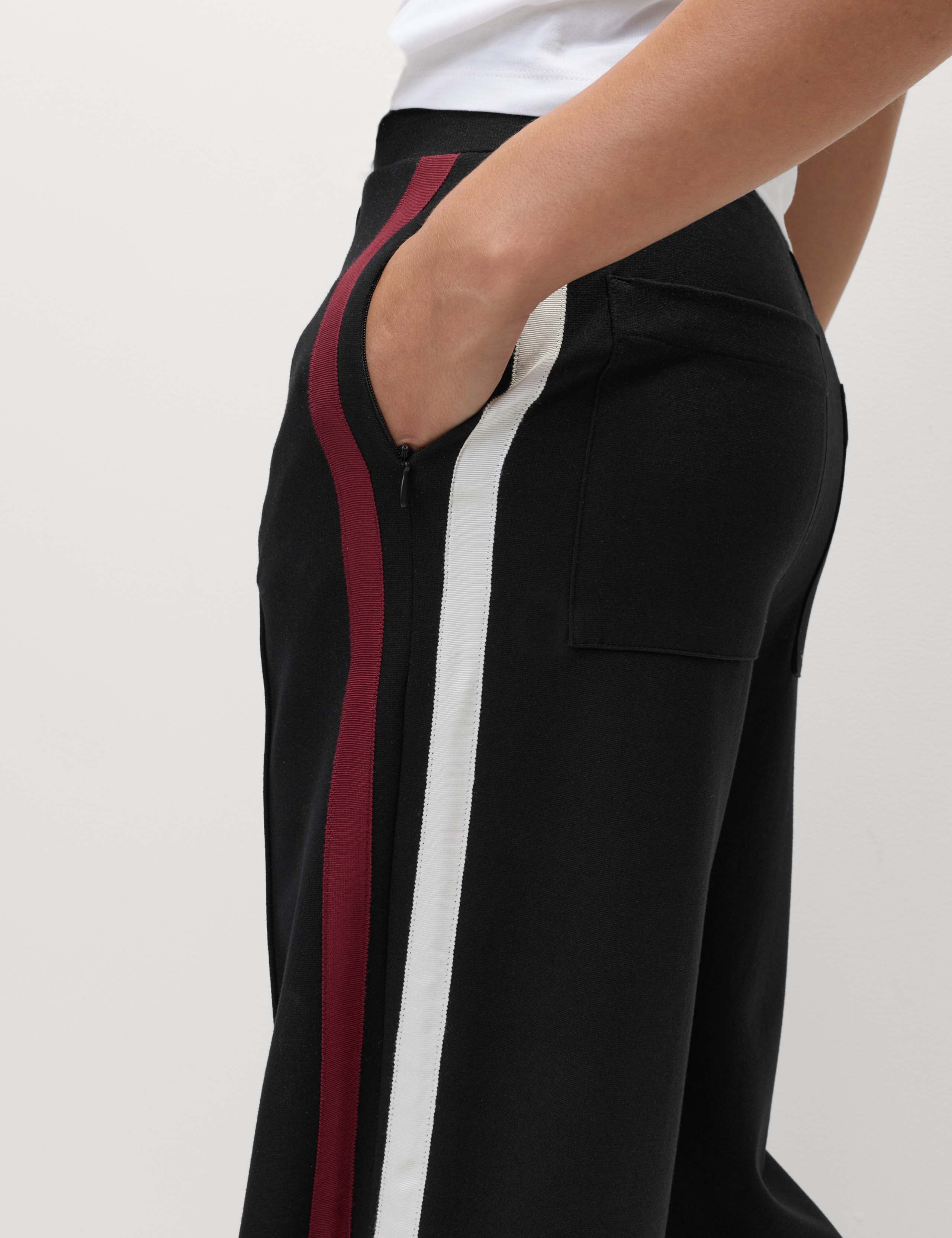 Jersey Side Stripe Wide Leg Trousers 7 of 7