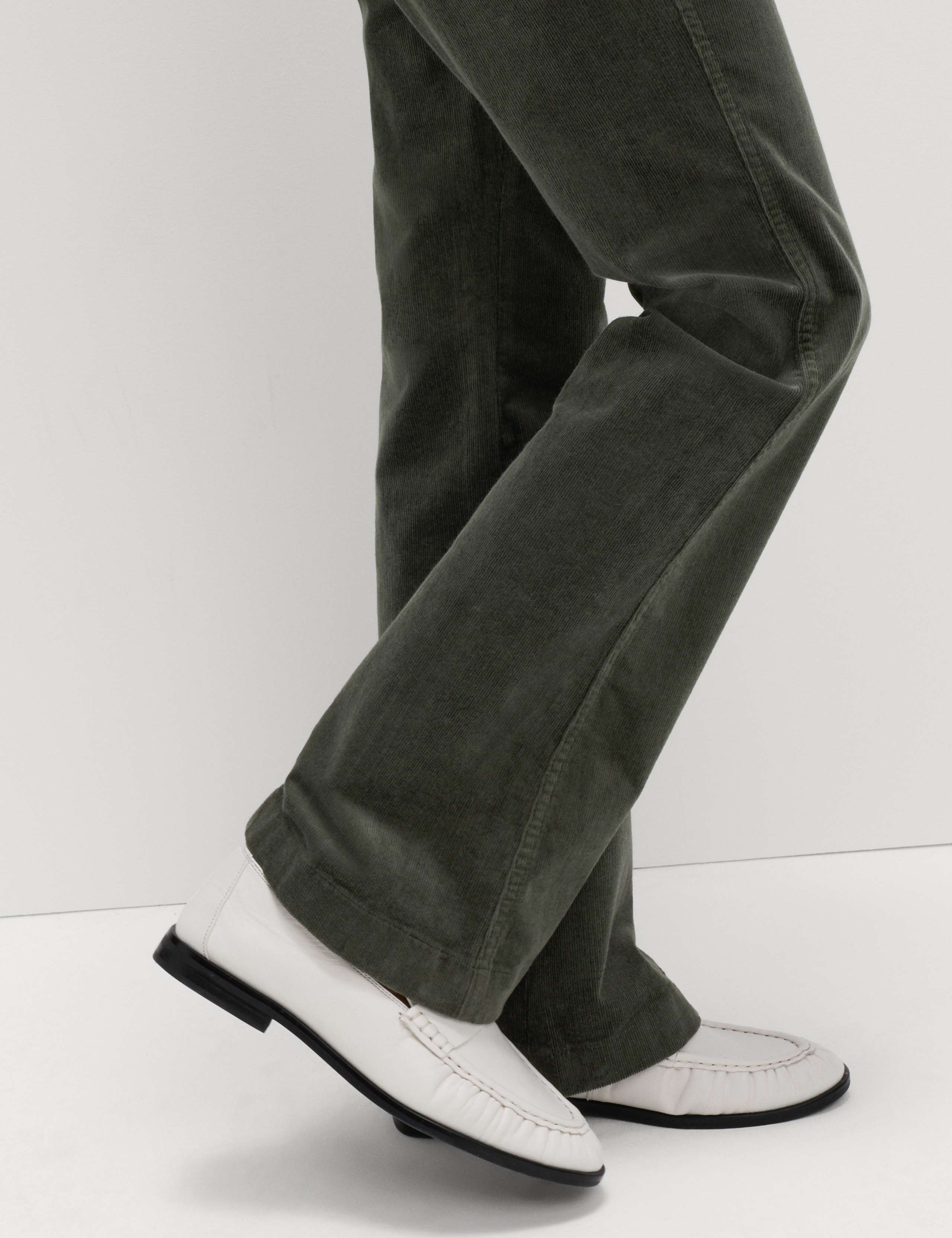 Cotton Rich Cord Flared Slim Fit Trousers 5 of 7