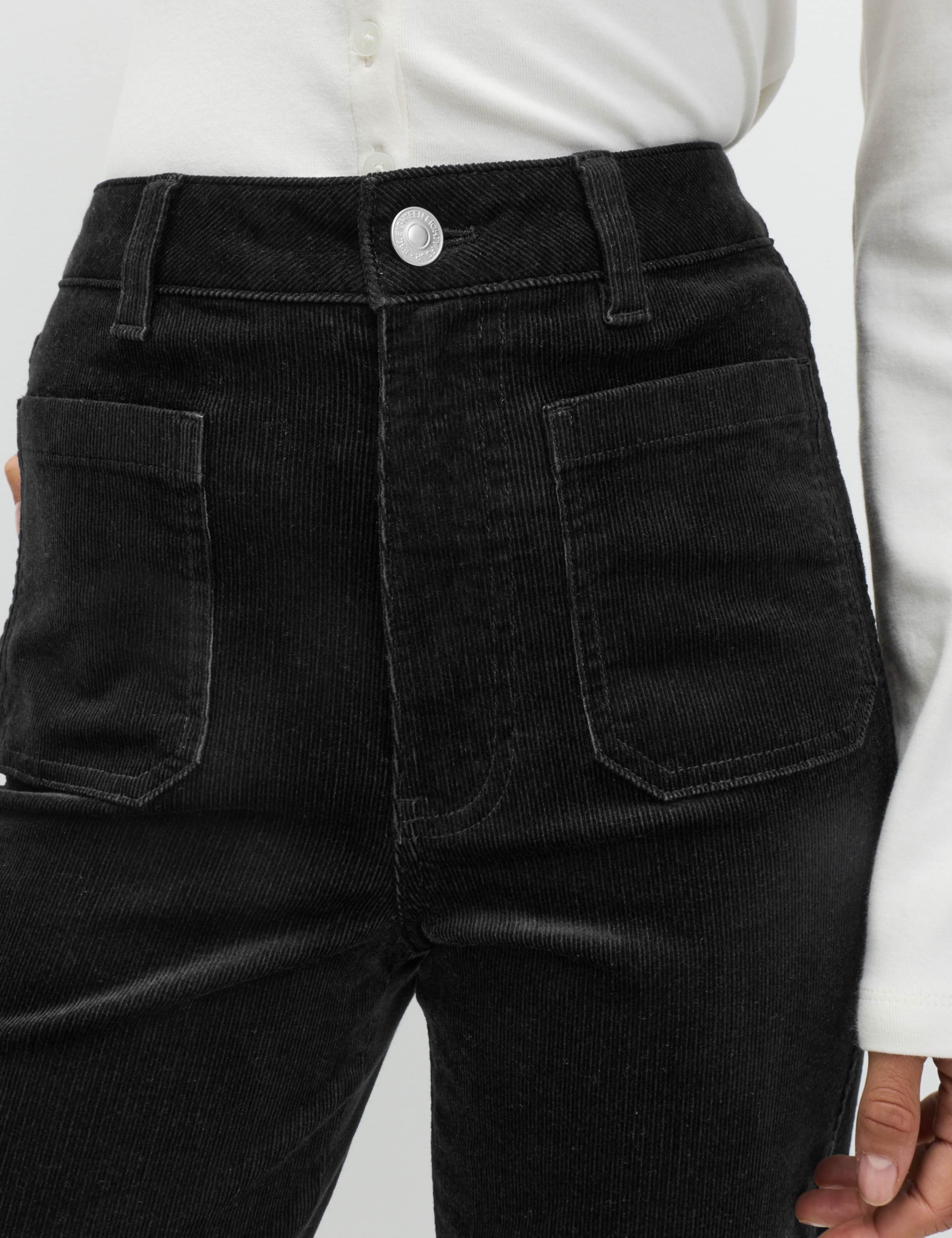 Cotton Rich Cord Flared Slim Fit Trousers 3 of 6