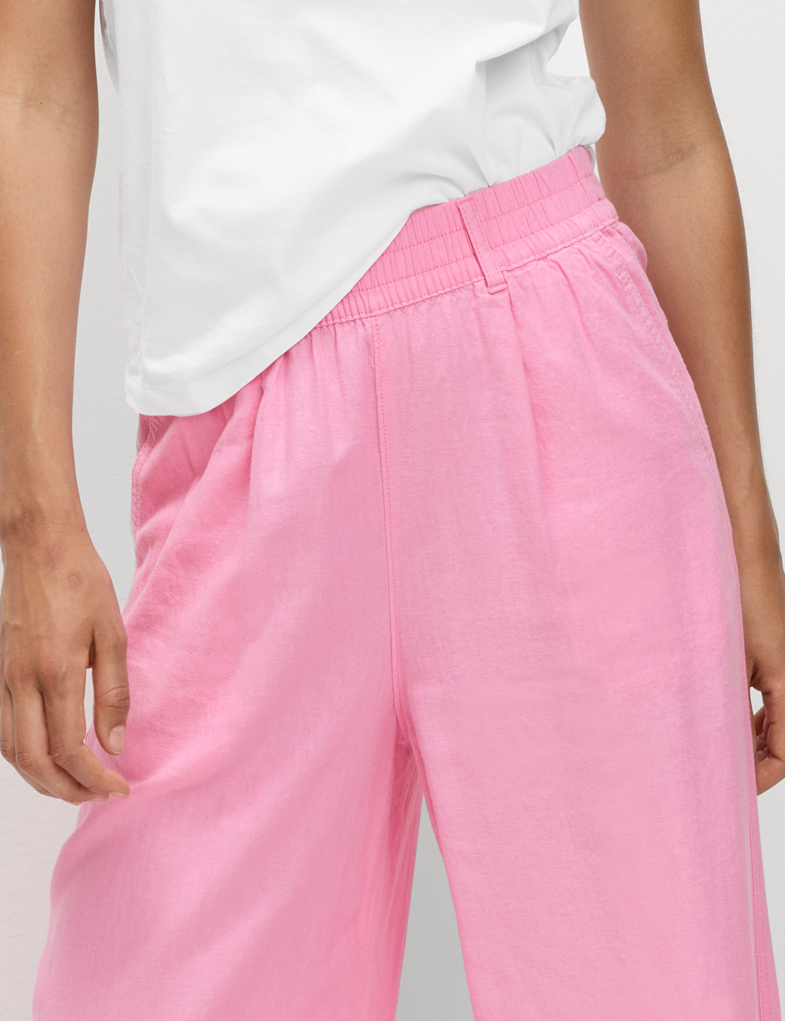 Linen Rich Wide Leg Trousers 5 of 6