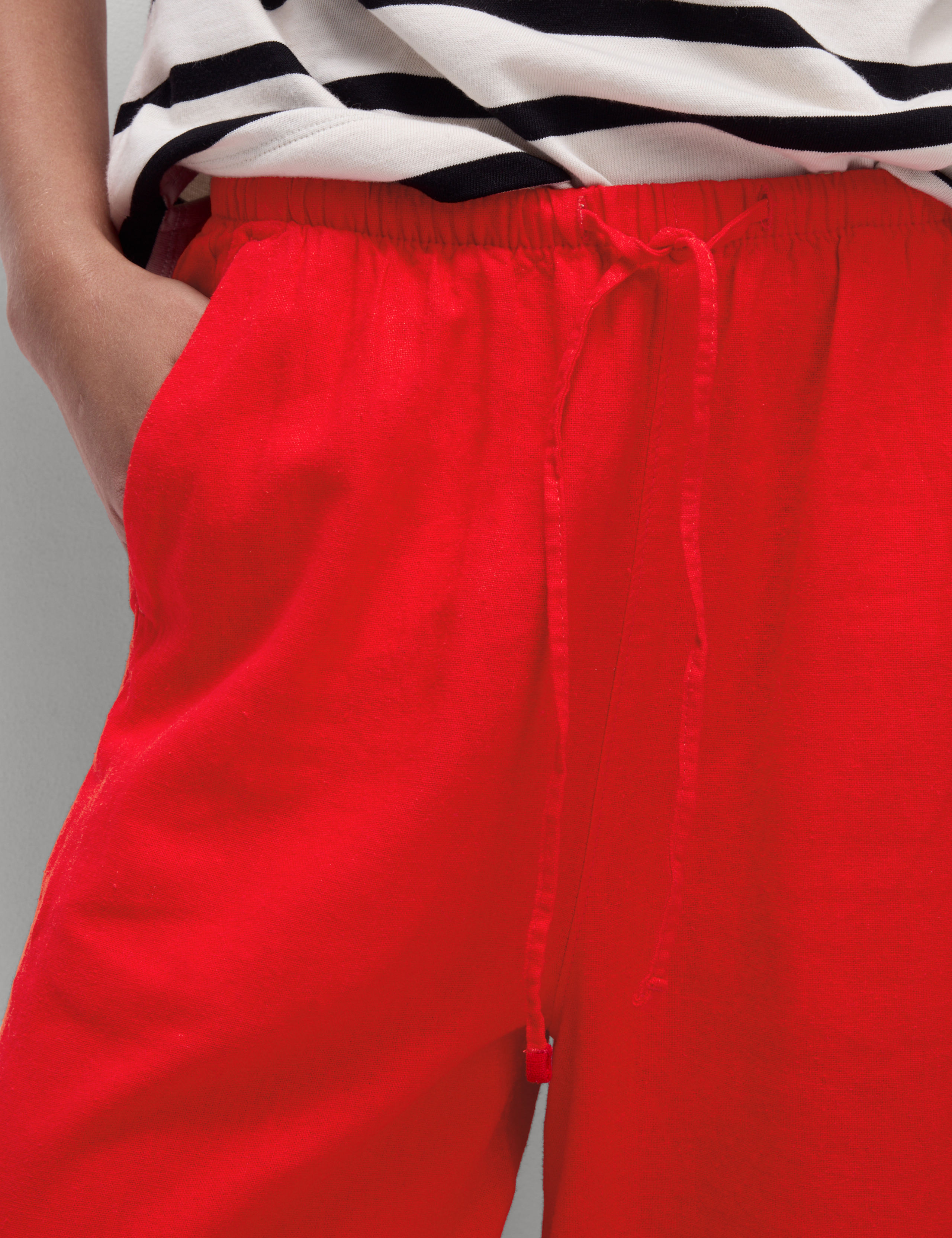 Linen Blend Wide Leg Trousers 6 of 6