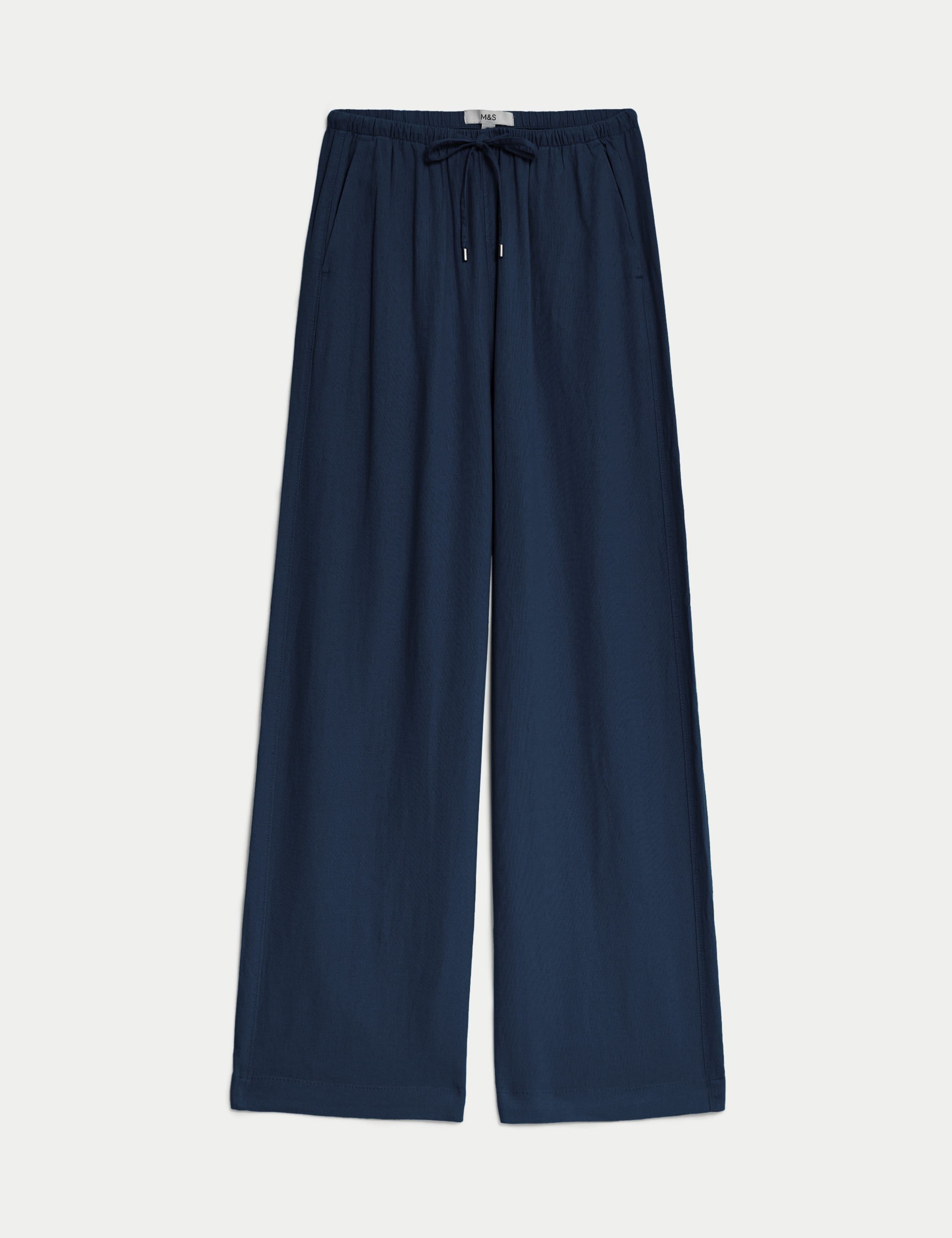 Linen Blend Wide Leg Trousers 2 of 4
