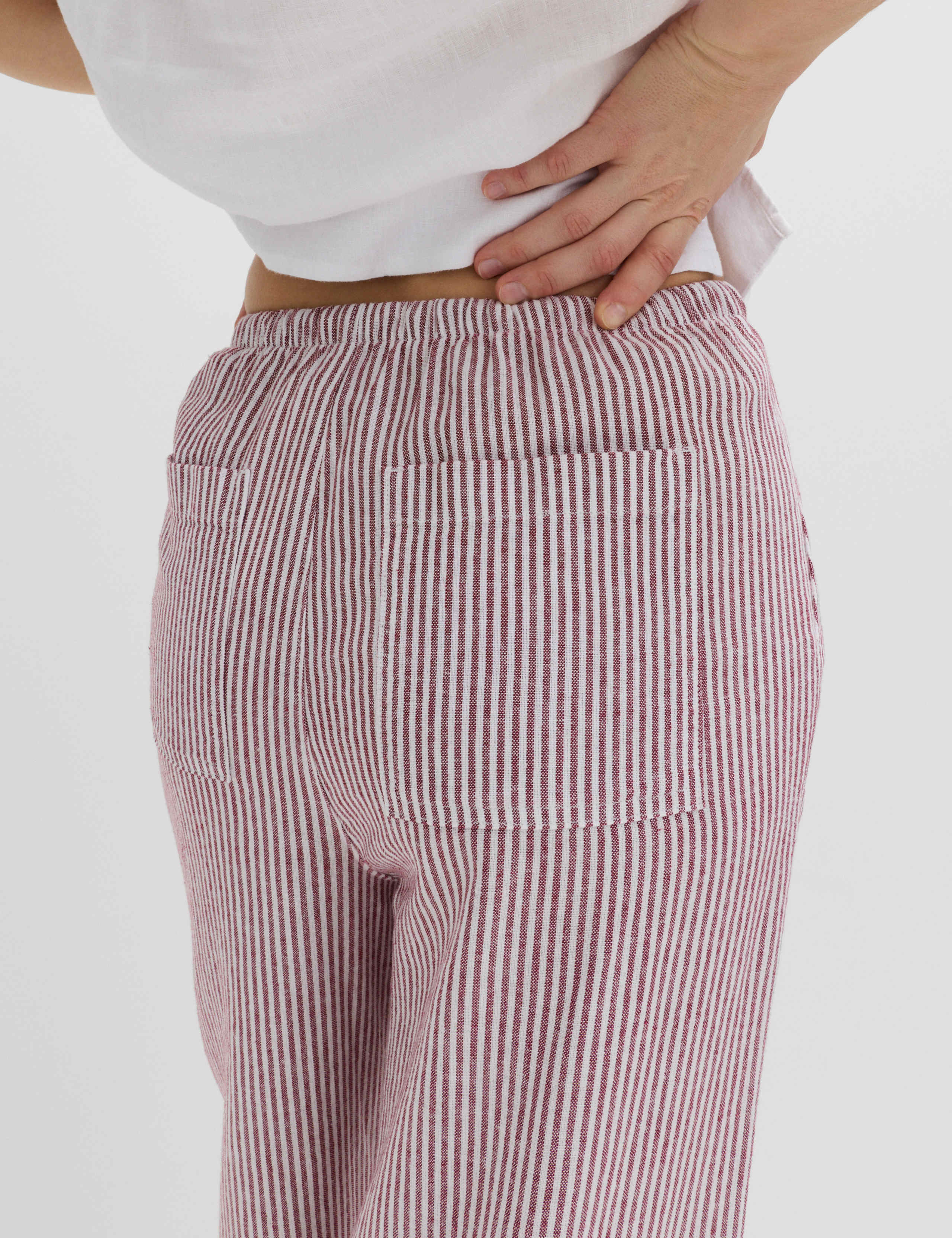 Linen Blend Wide Leg Trousers 3 of 6