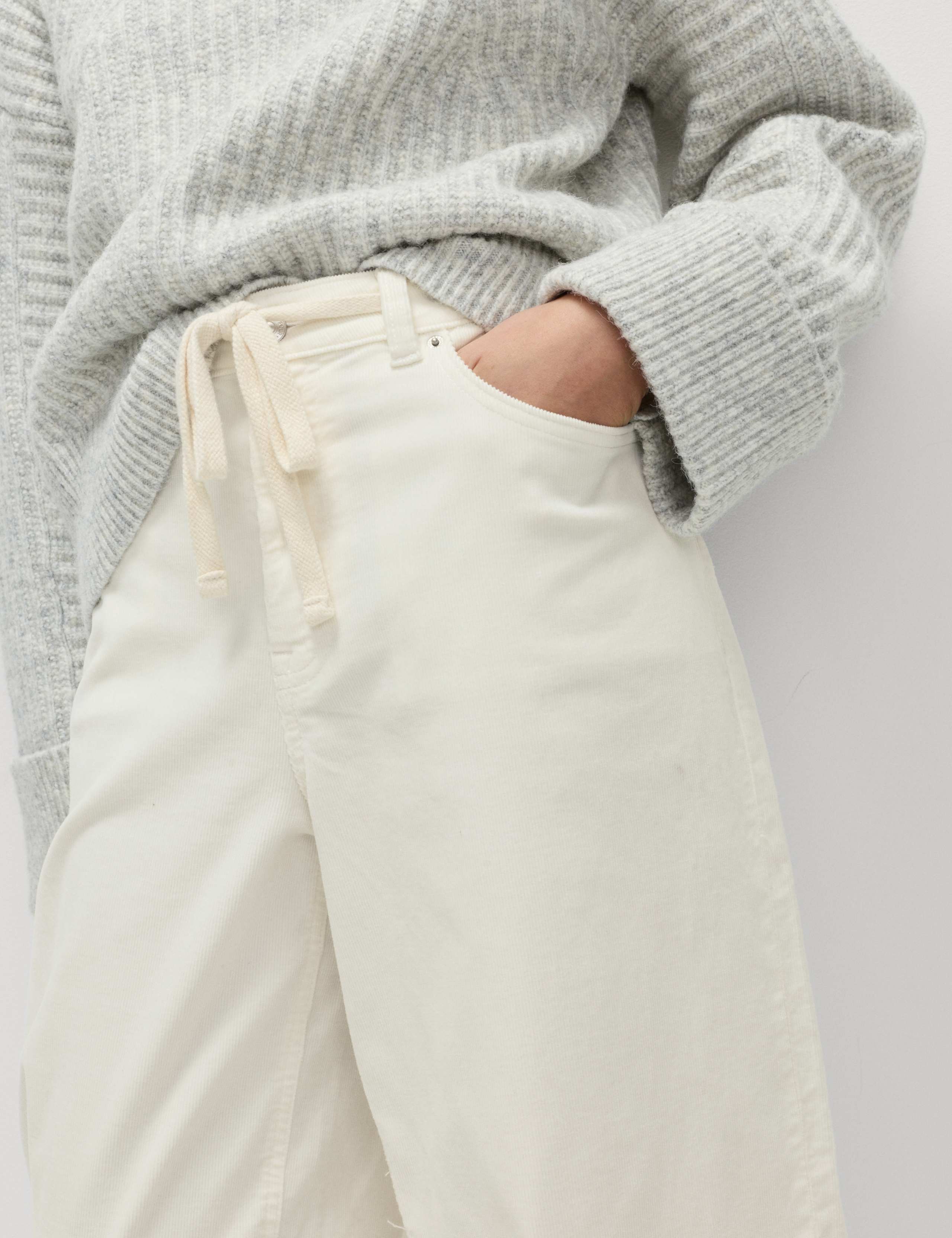 Cotton Rich Cord Wide Leg Trousers 5 of 6